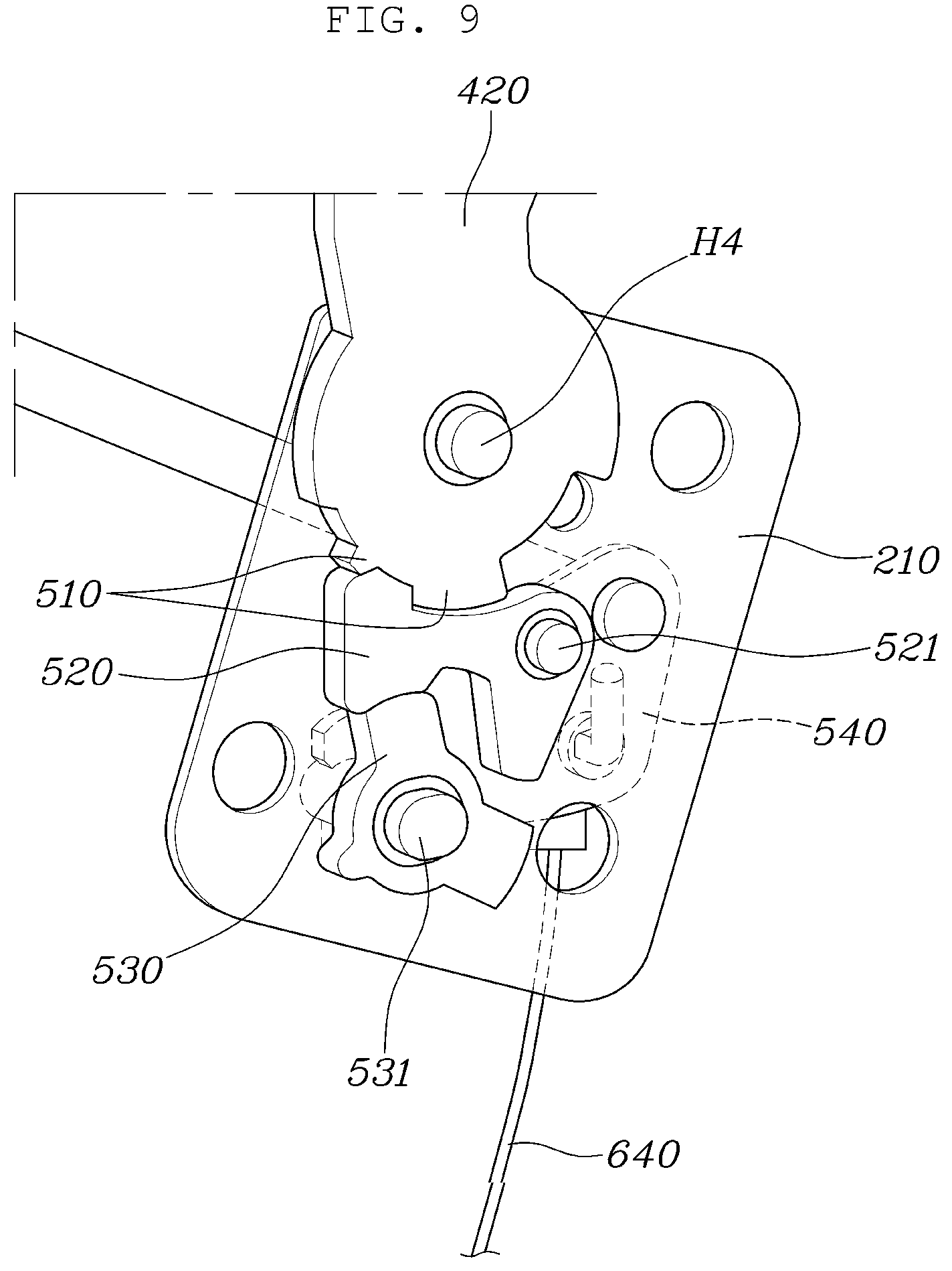 Patent US12496949 Figure 9 – Rear seat for vehicle