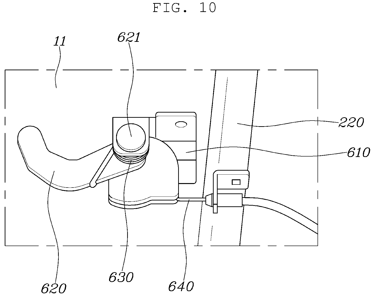 Patent US12496949 Figure 10 – Rear seat for vehicle