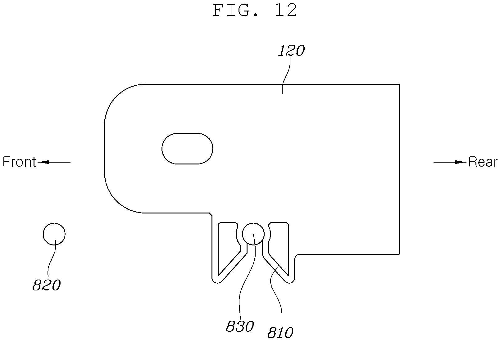 Patent US12496949 Figure 12 – Rear seat for vehicle