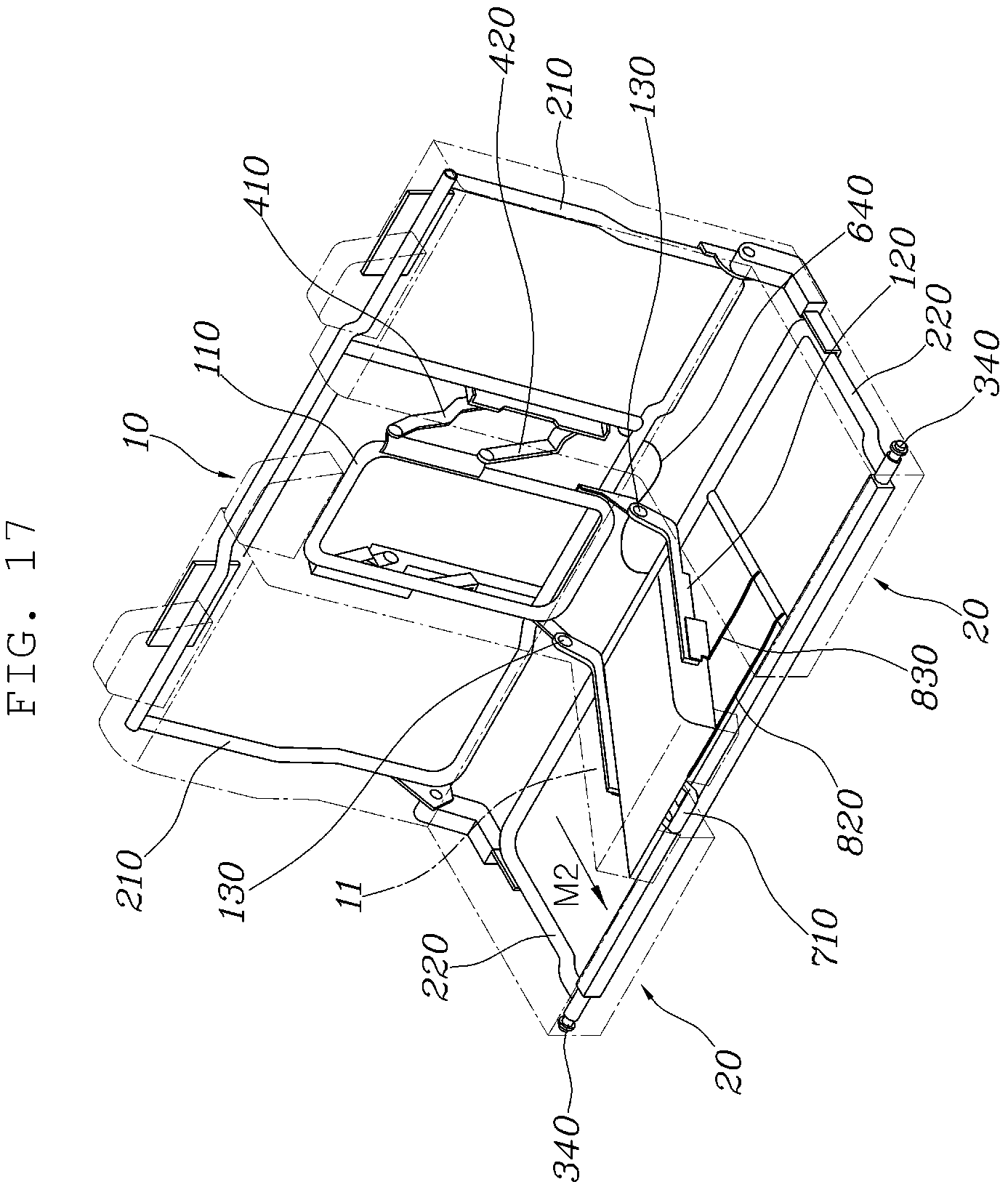 Patent US12496949 Figure 17 – Rear seat for vehicle