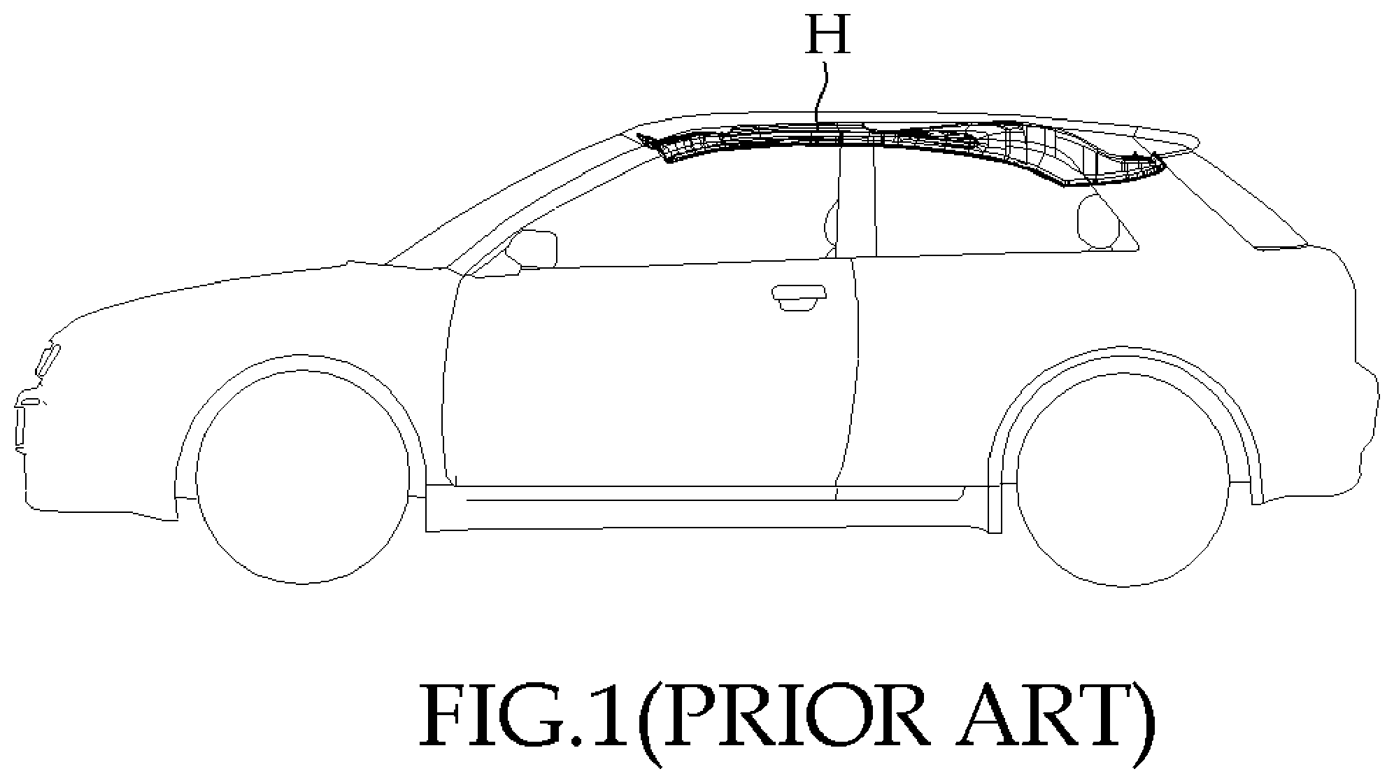 Patent US12496950 Figure 1 – Height adjustable assist handle for vehicle