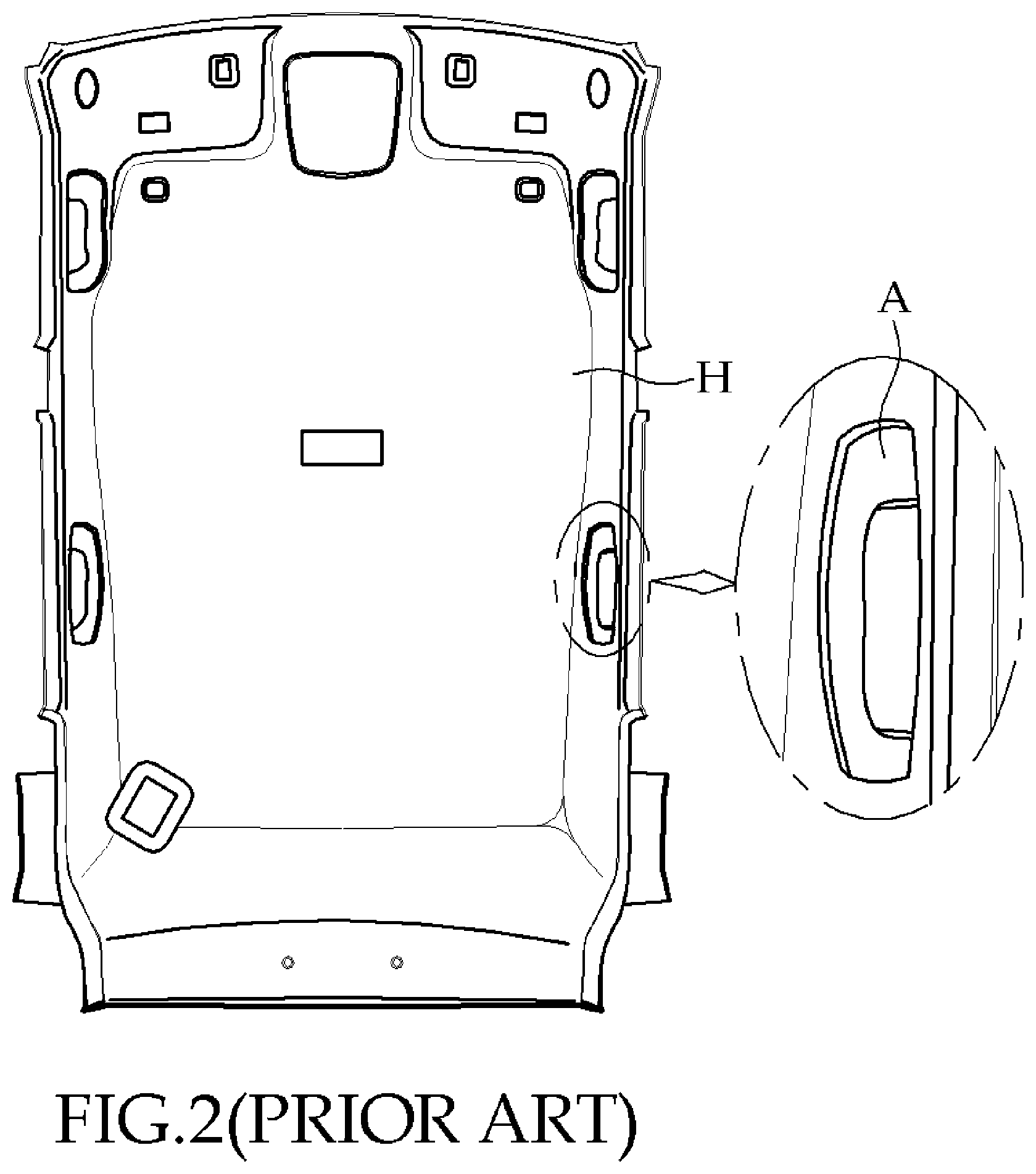 Patent US12496950 Figure 2 – Height adjustable assist handle for vehicle