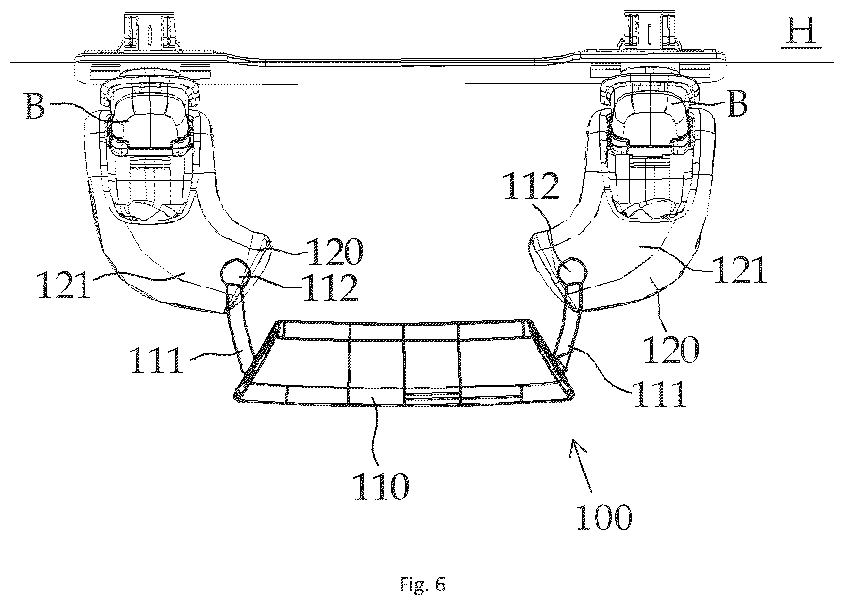 Patent US12496950 Figure 6 – Height adjustable assist handle for vehicle