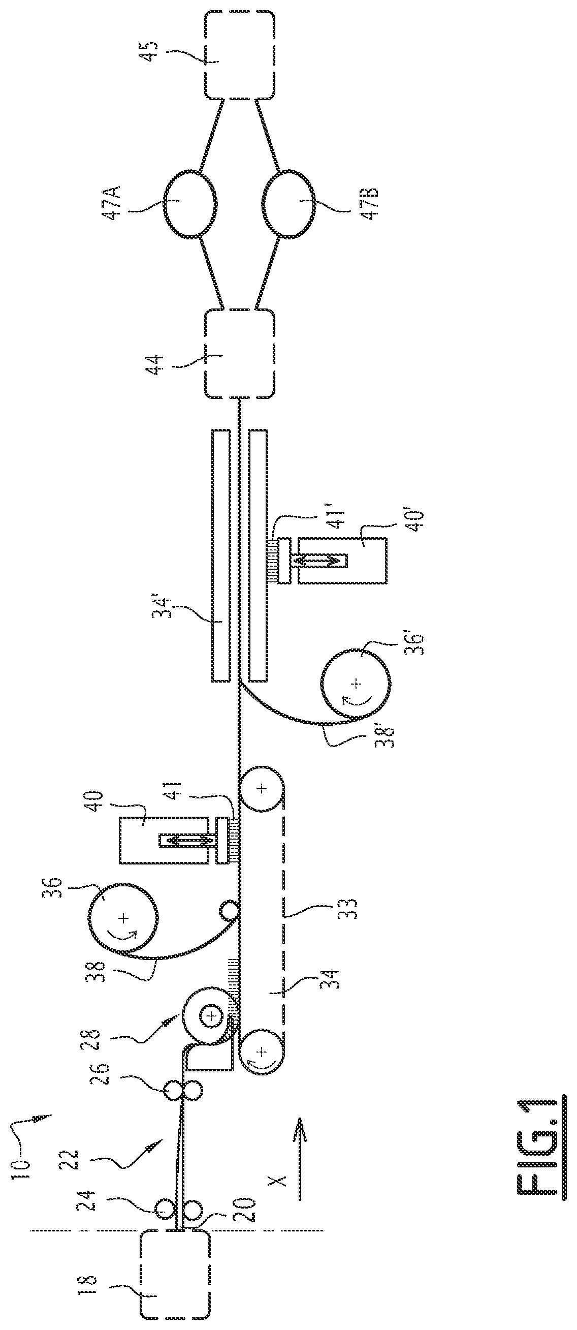 Patent US12496951 Figure 1 – Method for manufacturing inner linings from a sandwich structure