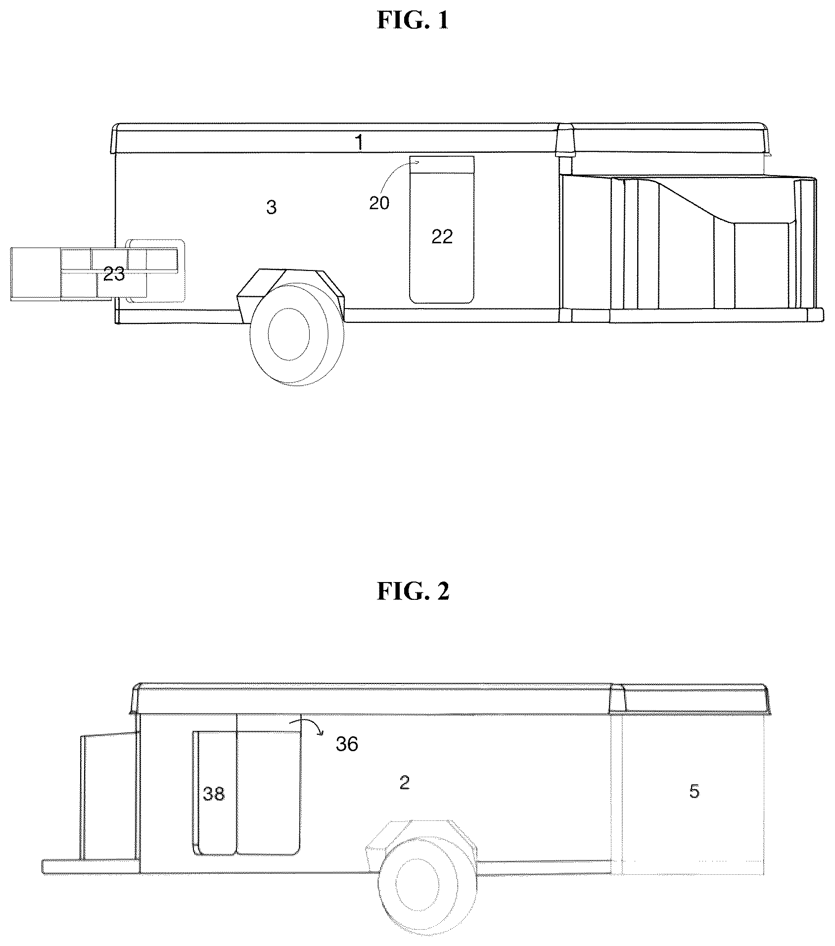 Patent US12496955 Figure 1 – Retractable, space-saving trailer tongue