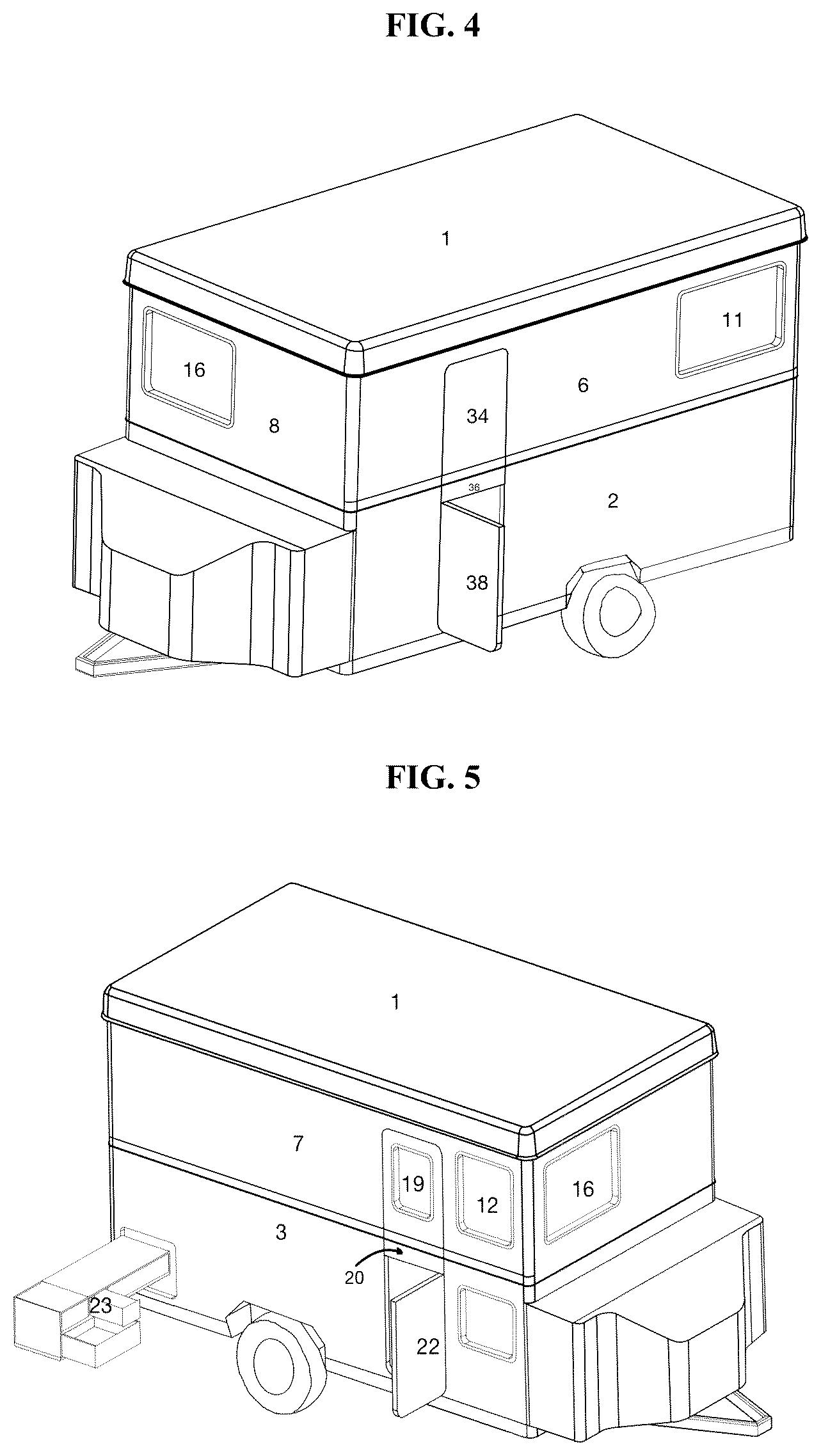 Patent US12496955 Figure 3 – Retractable, space-saving trailer tongue