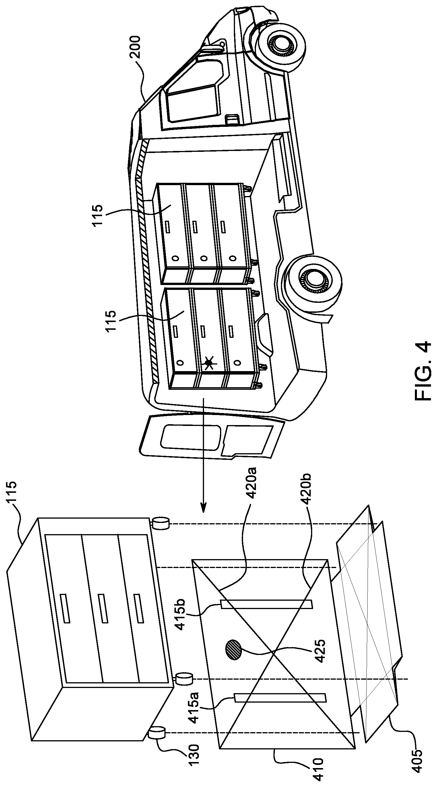 Patent US12496958 Figure 4 – Last mile delivery system