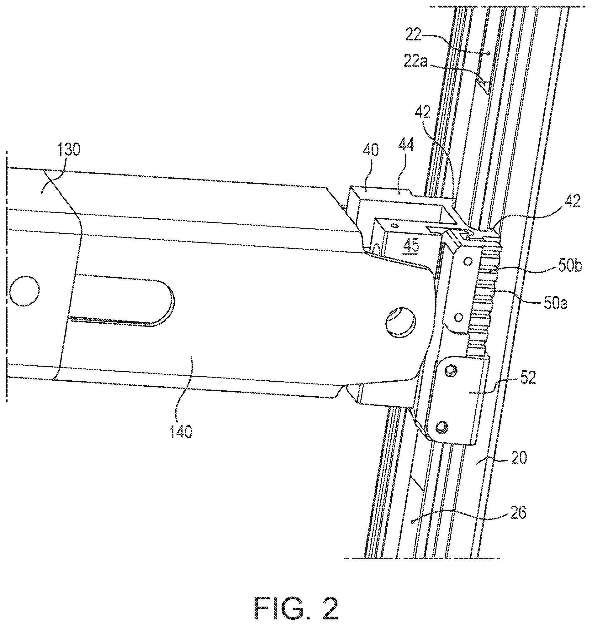 Patent US12496959 Figure 3 – Remotely adjustable captive beam system