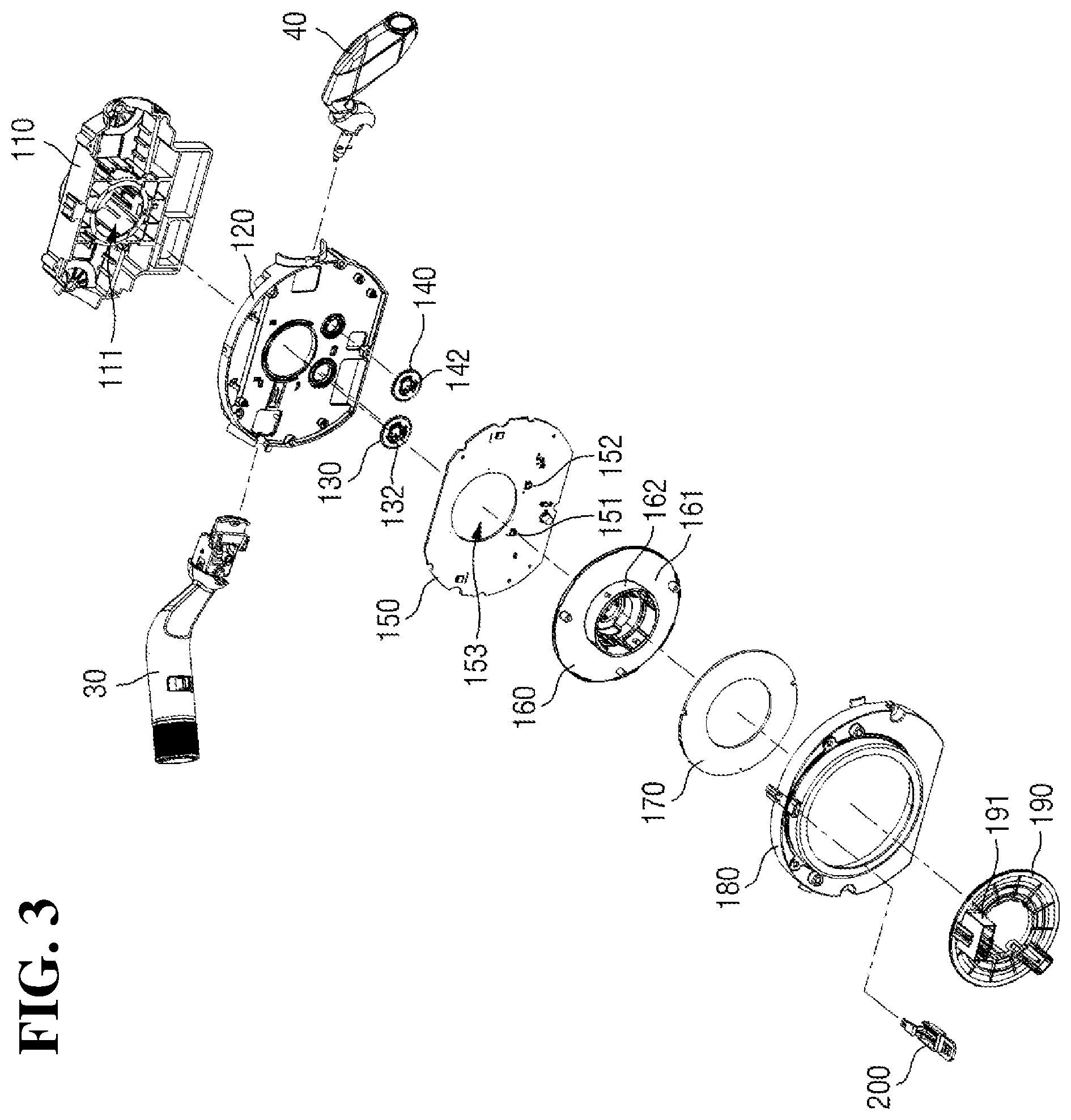 Patent US12496961 Figure 3 – Multi-function assembly for vehicle