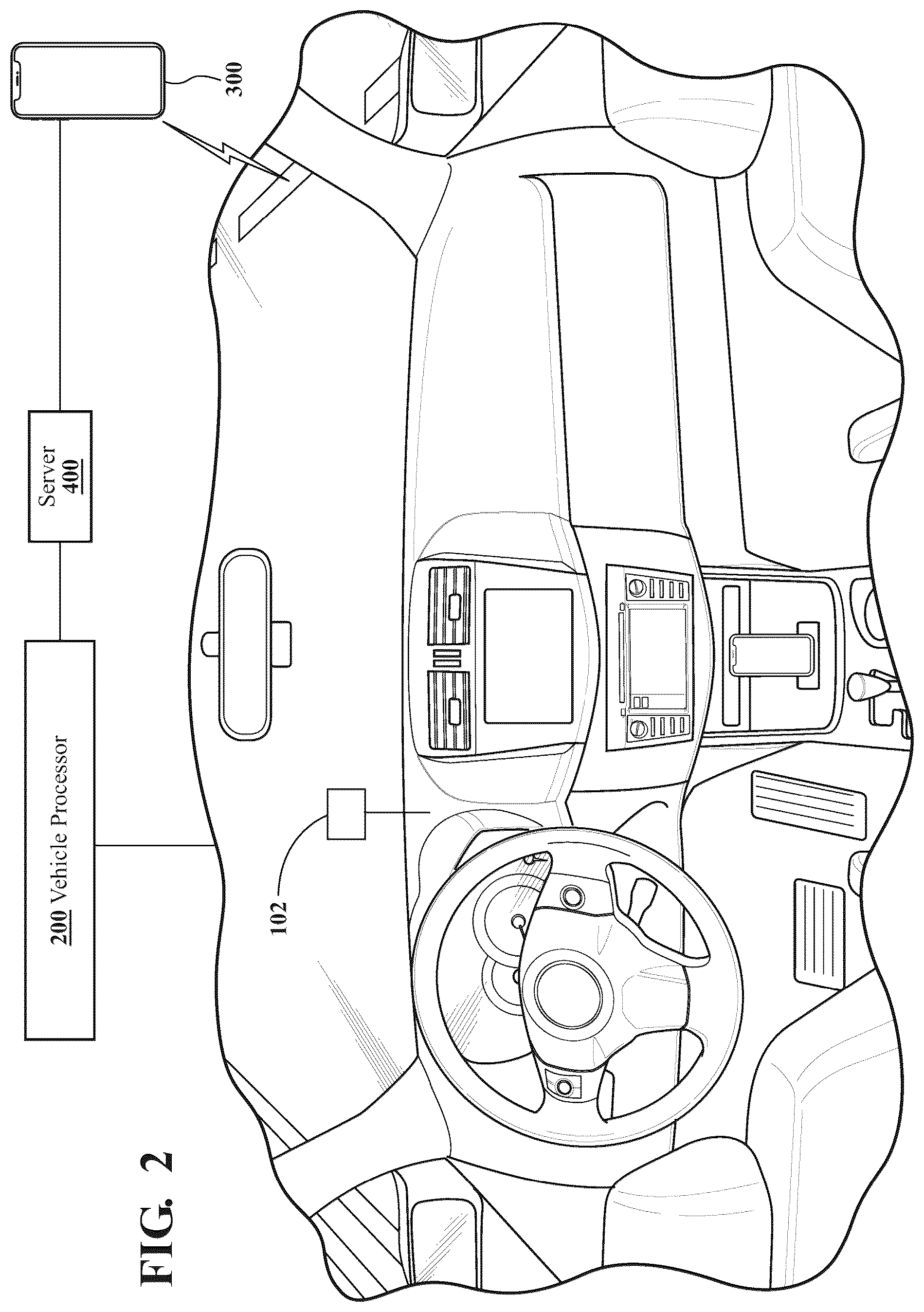 Patent US12496967 Figure 2 – Vehicle system for detecting acoustic frequencies