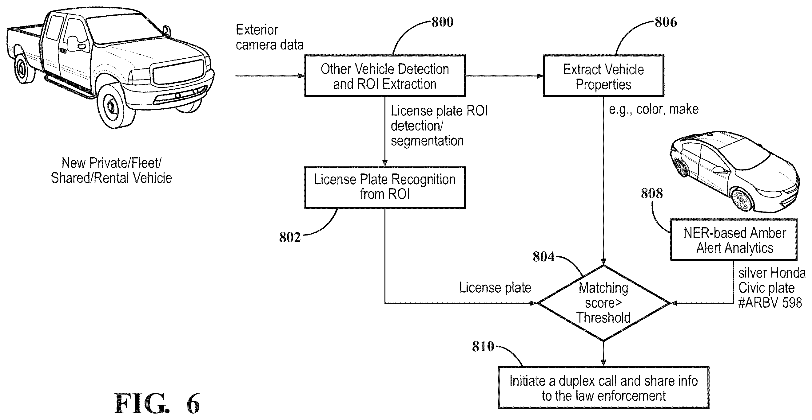 Patent US12496967 Figure 6 – Vehicle system for detecting acoustic frequencies