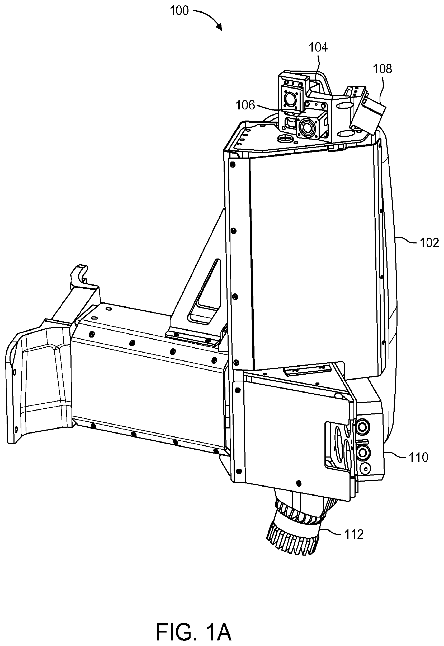 Patent US12496969 Figure 1 – Sensor assembly with lidar and radar for autonomous vehicles