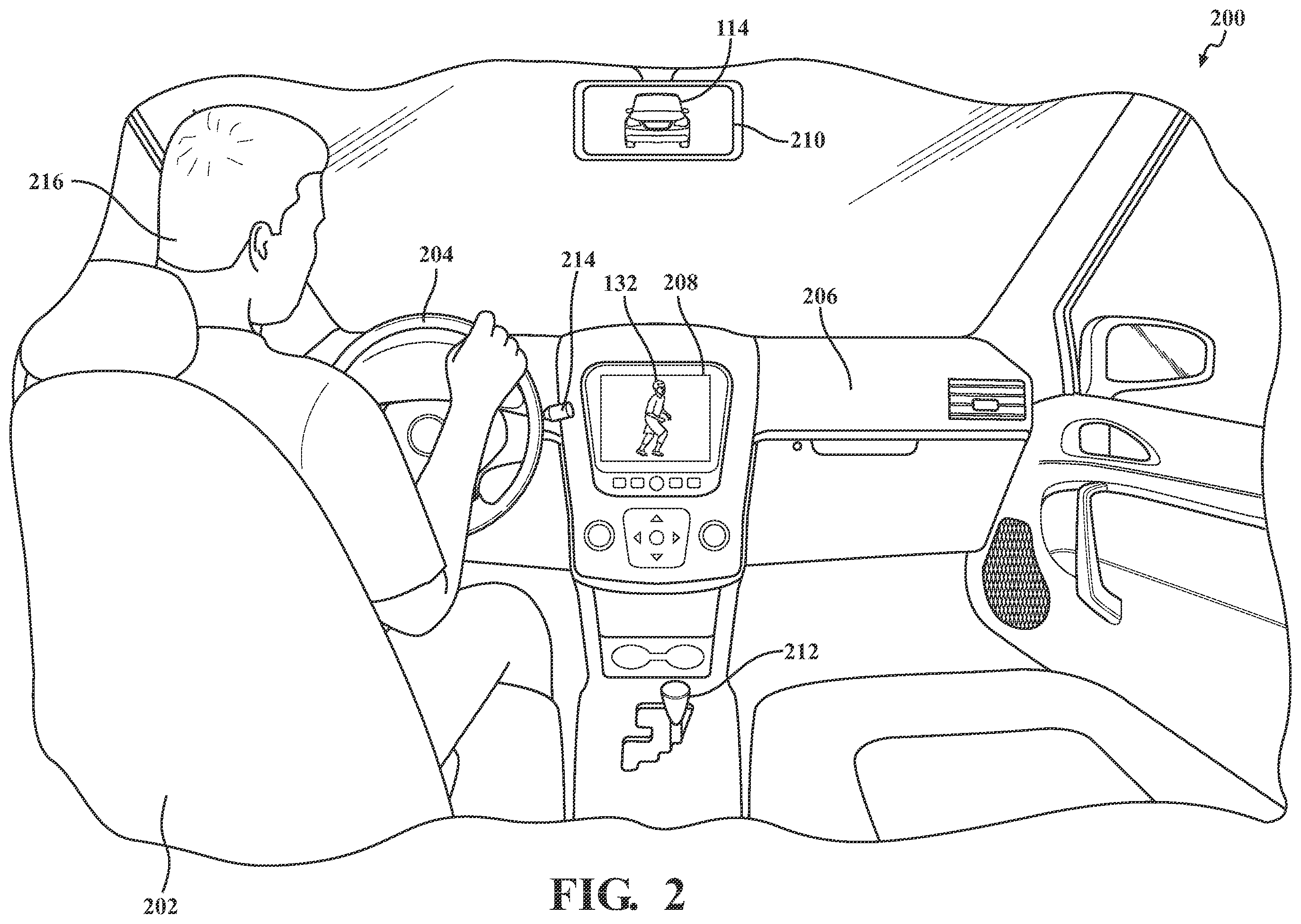 Patent US12496972 Figure 3 – Causing a plurality of representations of images, produced by a camera, to be presented on a plurality of displays disposed on a vehicle