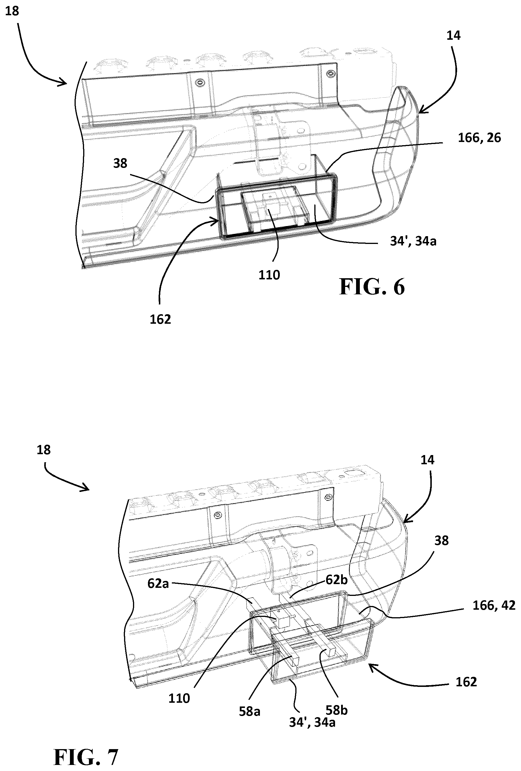 Patent US12496975 Figure 3 – Retractable composite bumper step assist and storage compartment