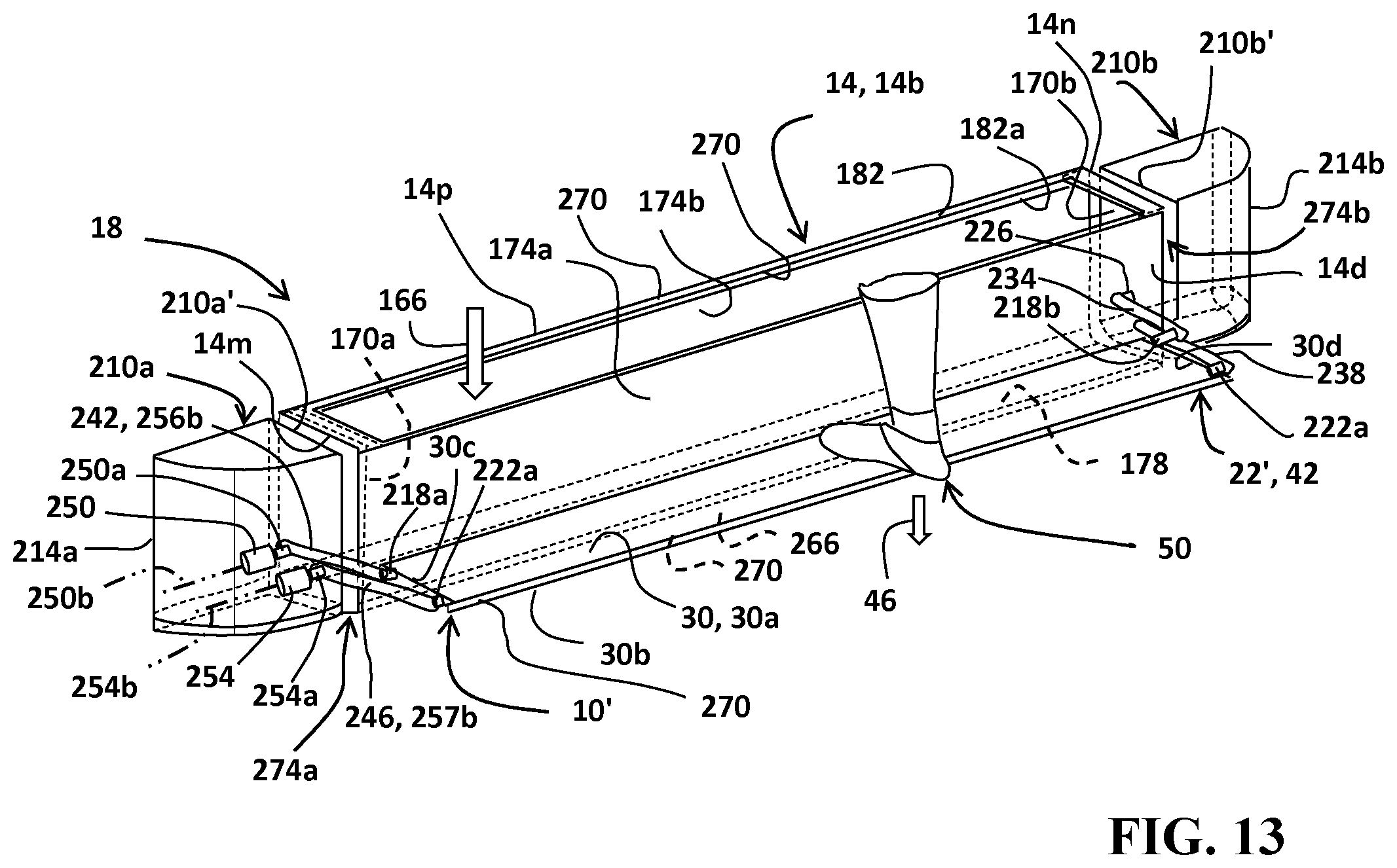 Patent US12496975 Figure 7 – Retractable composite bumper step assist and storage compartment
