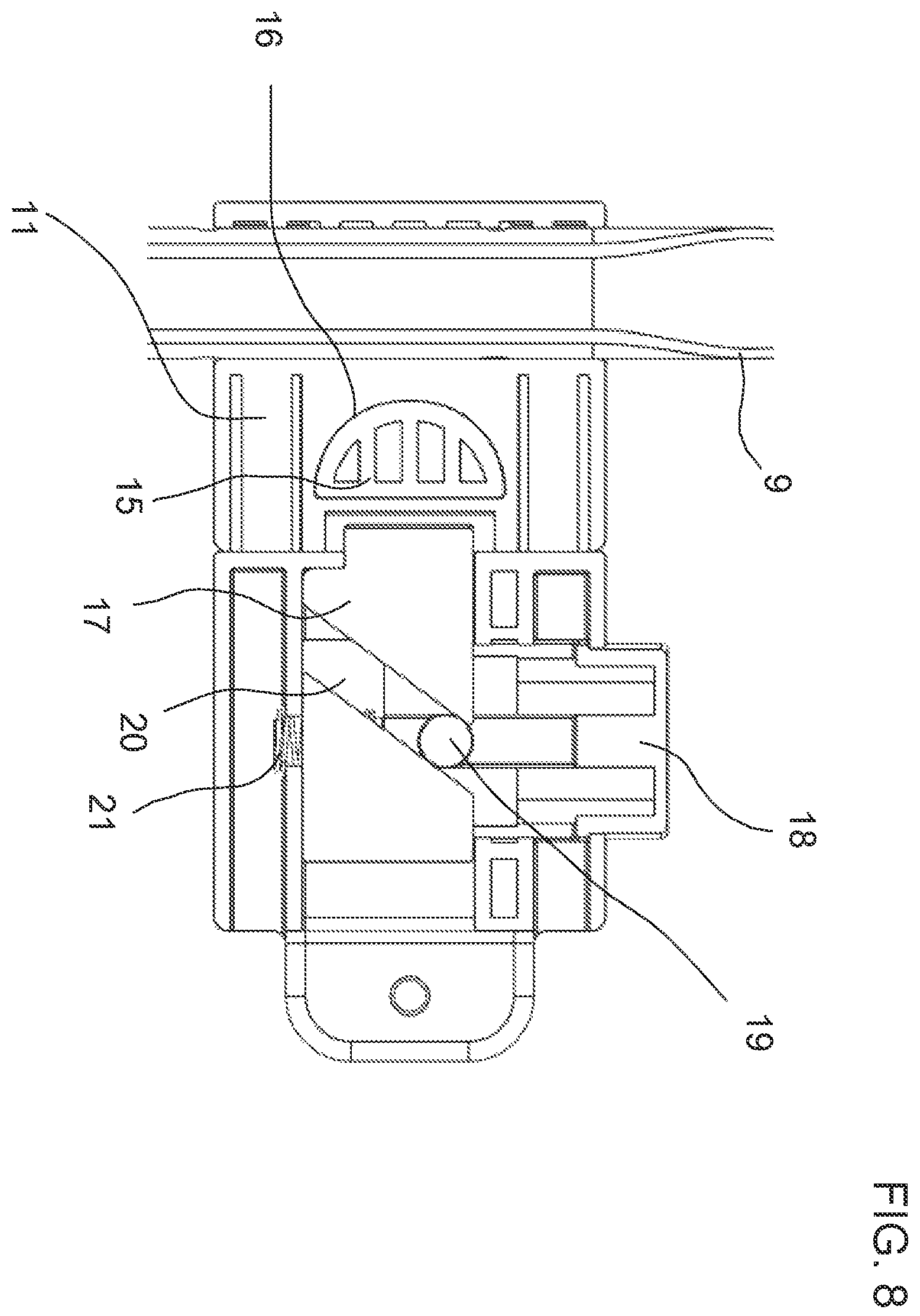 Patent US12496978 Figure 8 – Luggage box