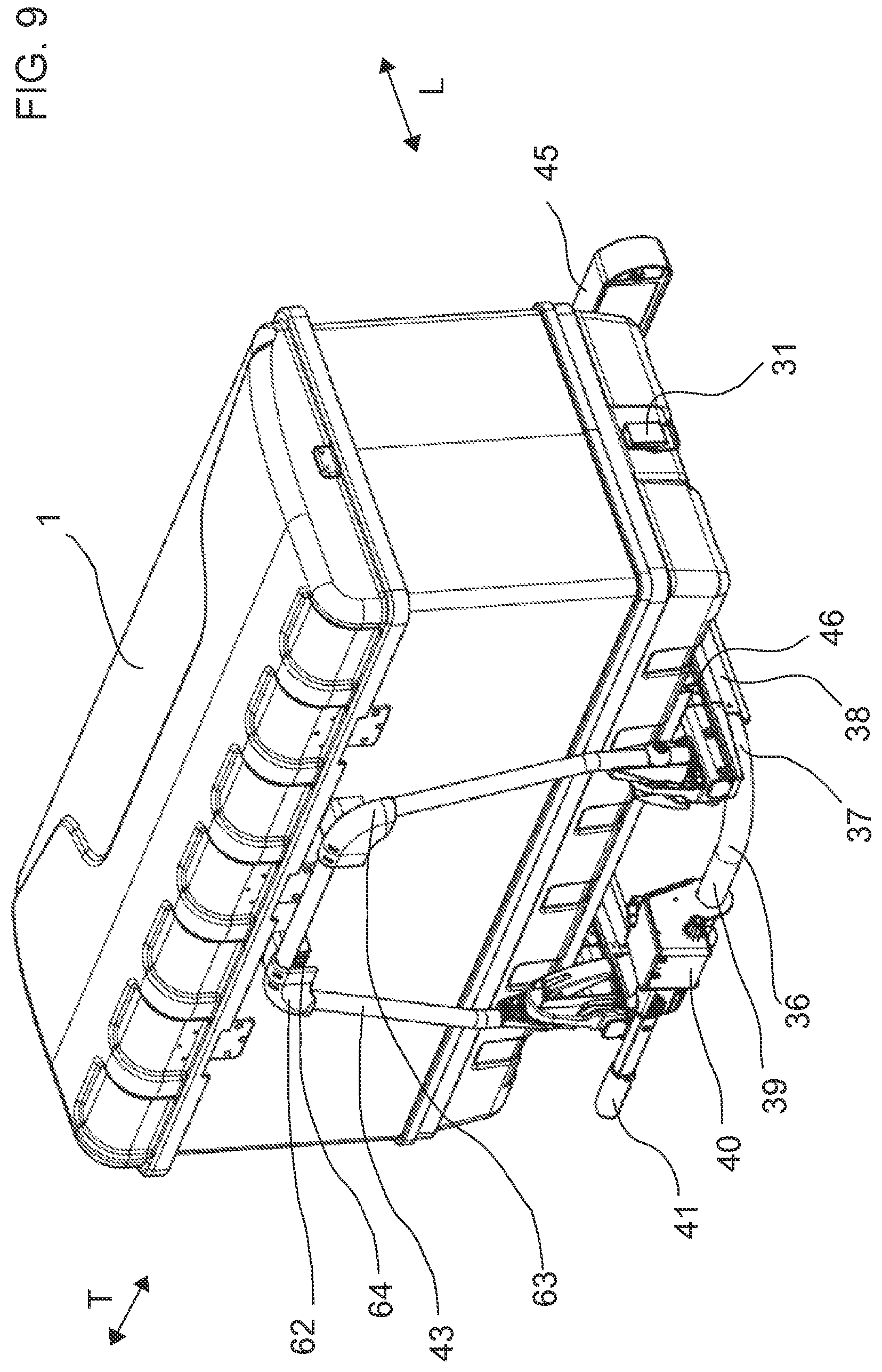 Patent US12496978 Figure 9 – Luggage box