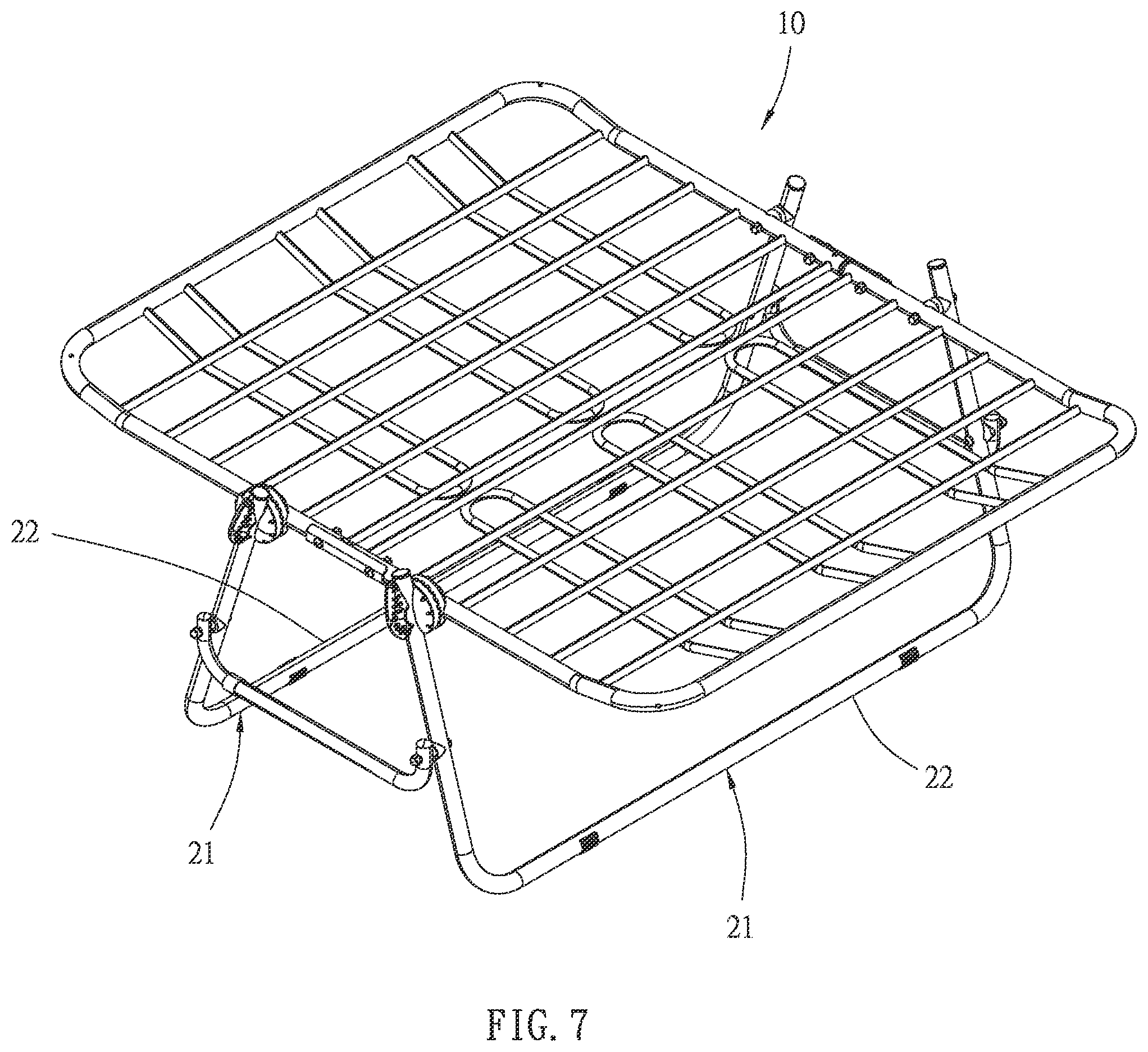 Patent US12496979 Figure 7 – Vehicular roof rack