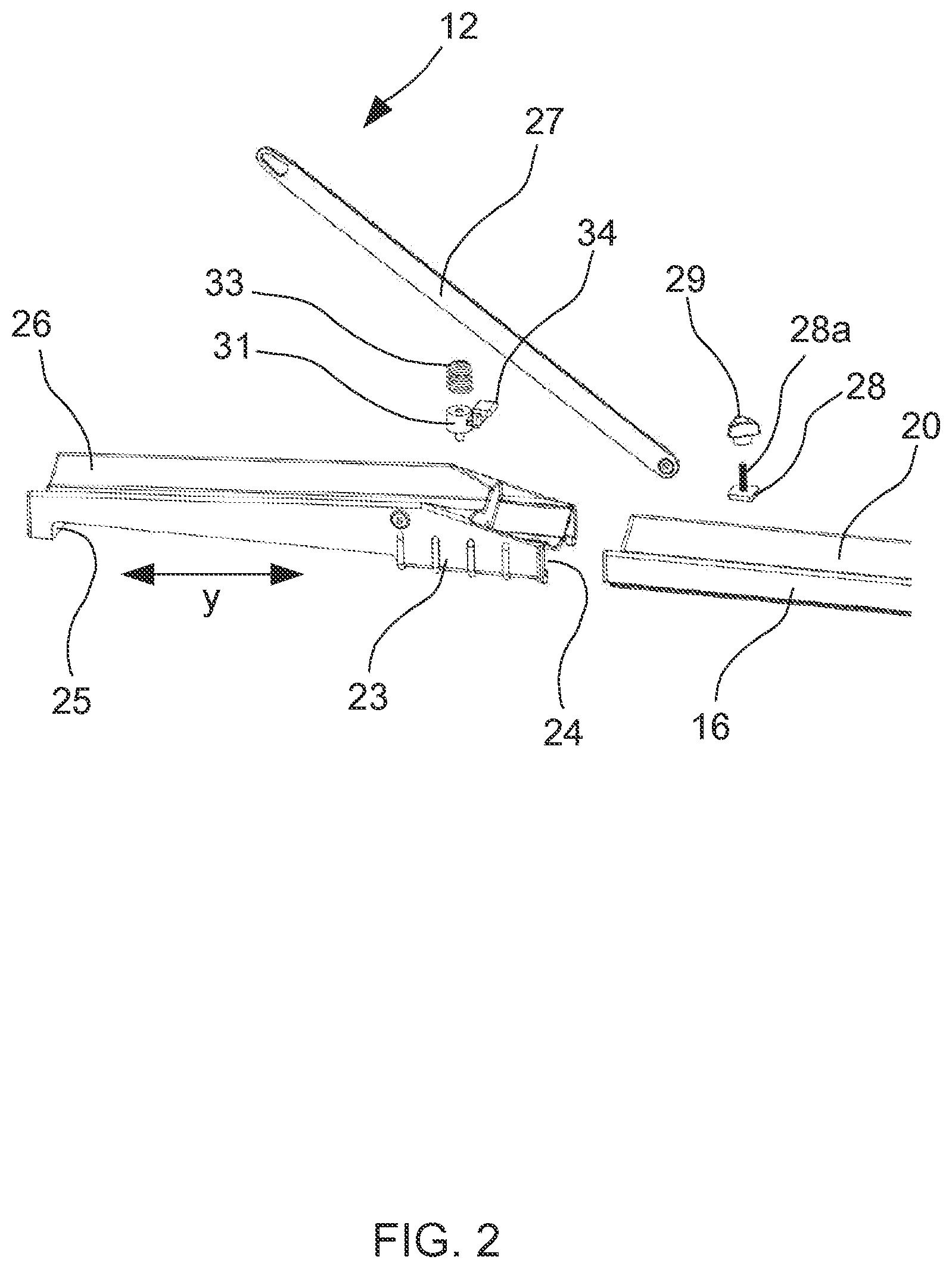 Patent US12496981 Figure 2 – Rear load carrier, clamping device and system