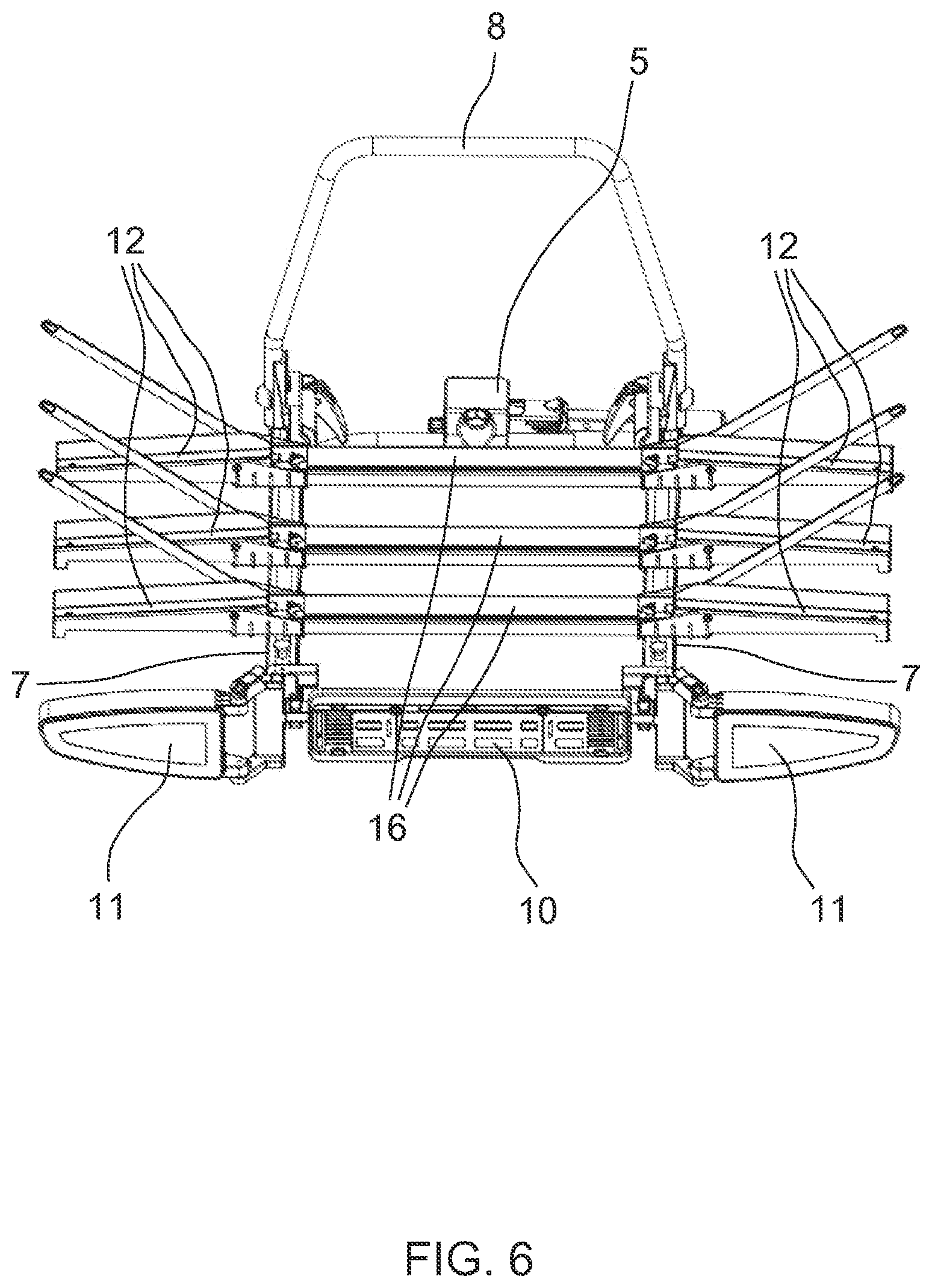 Patent US12496981 Figure 5 – Rear load carrier, clamping device and system