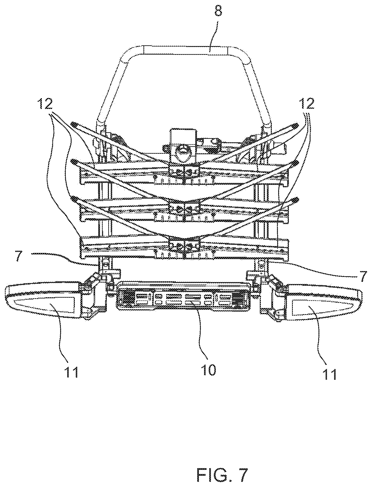 Patent US12496981 Figure 6 – Rear load carrier, clamping device and system