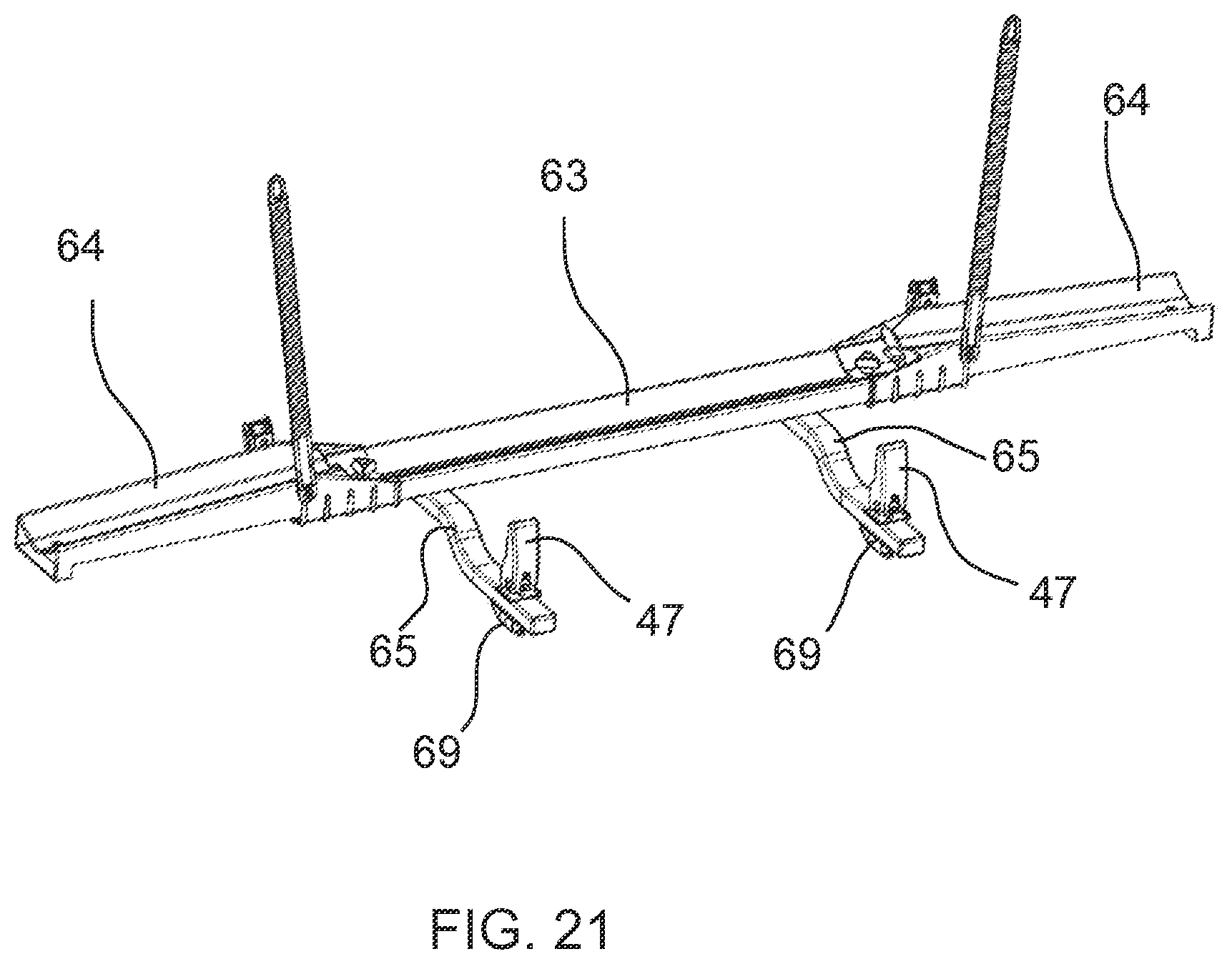 Patent US12496981 Figure 17 – Rear load carrier, clamping device and system