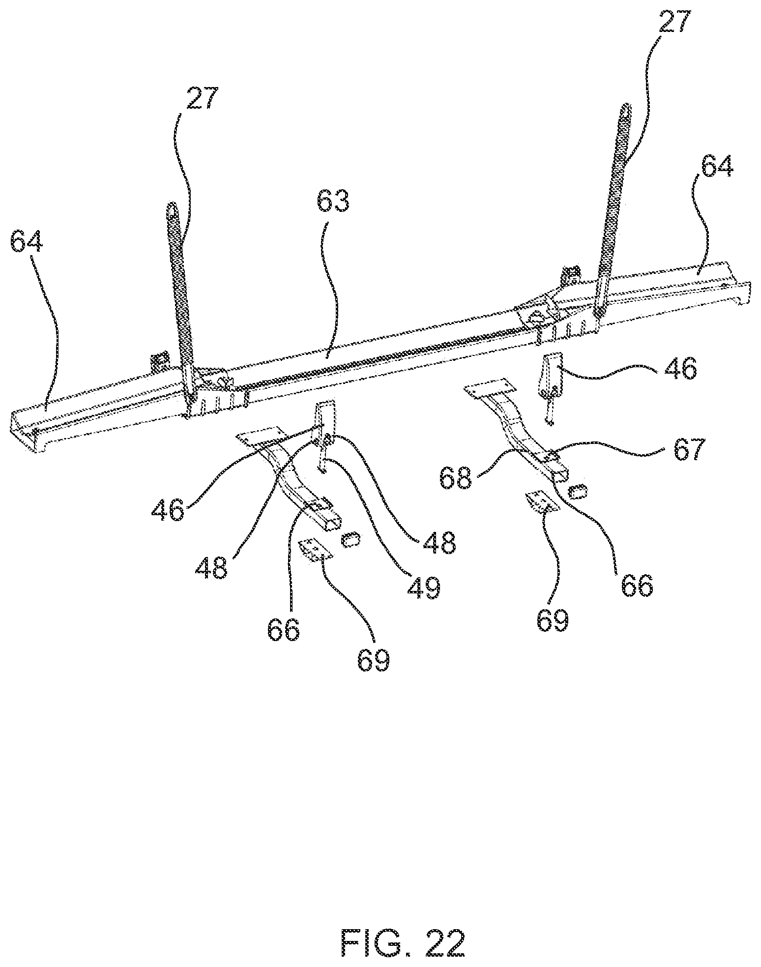 Patent US12496981 Figure 18 – Rear load carrier, clamping device and system