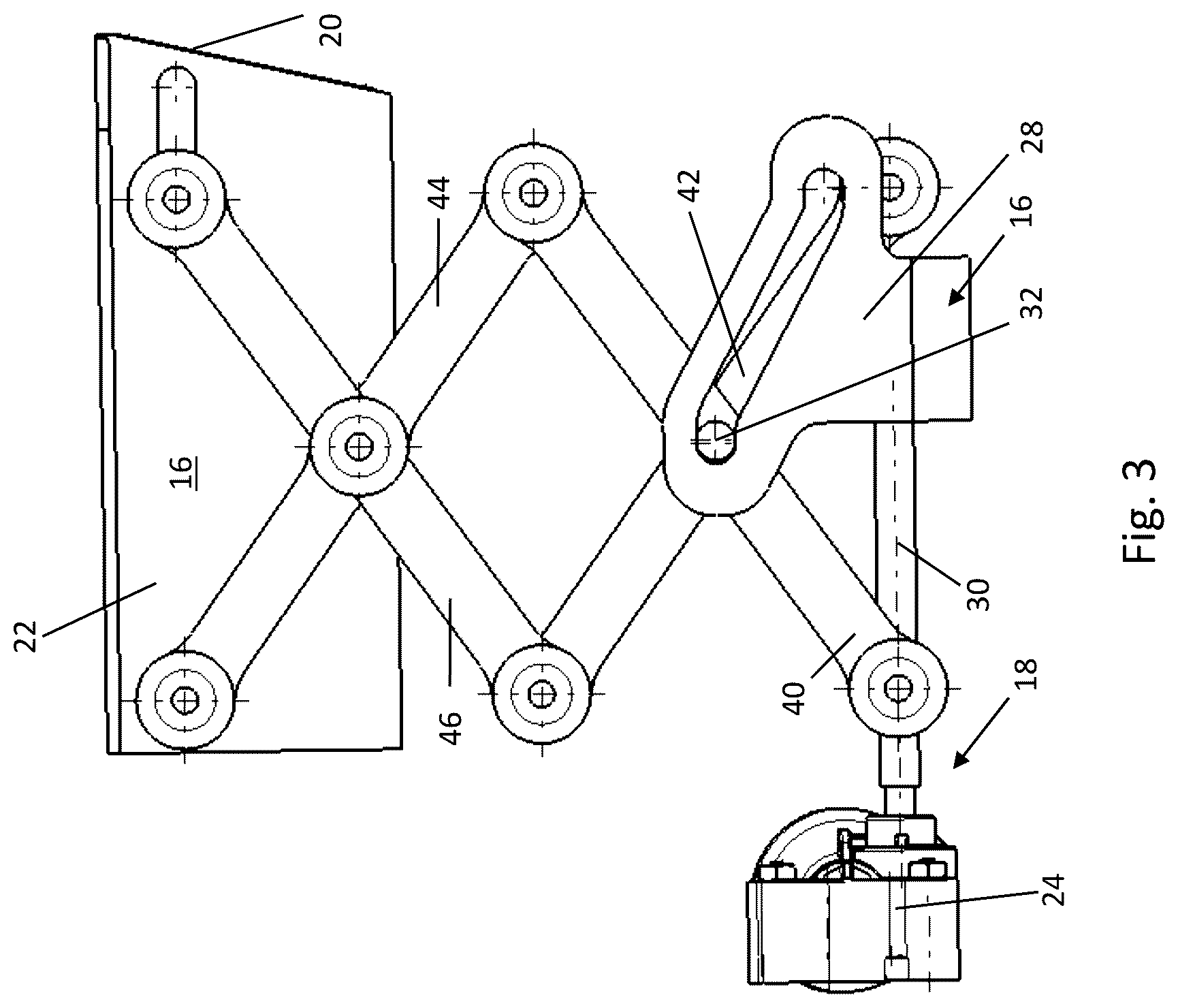 Patent US12496985 Figure 4 – Roof module for forming a vehicle roof