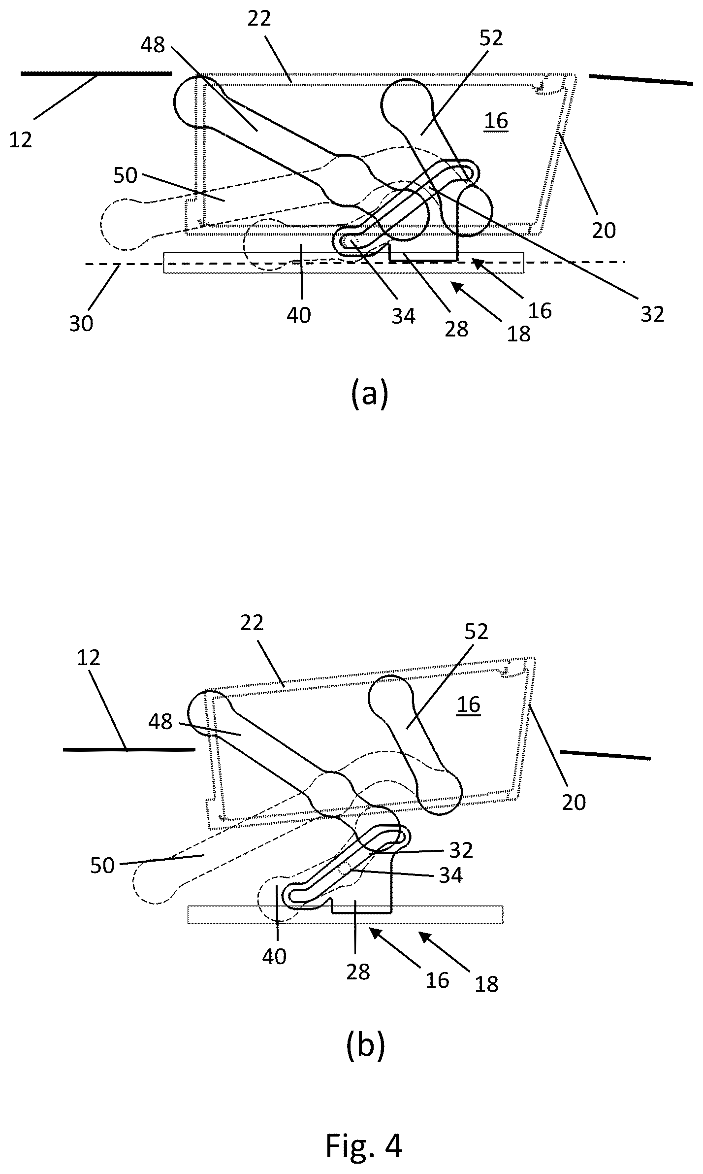 Patent US12496985 Figure 5 – Roof module for forming a vehicle roof