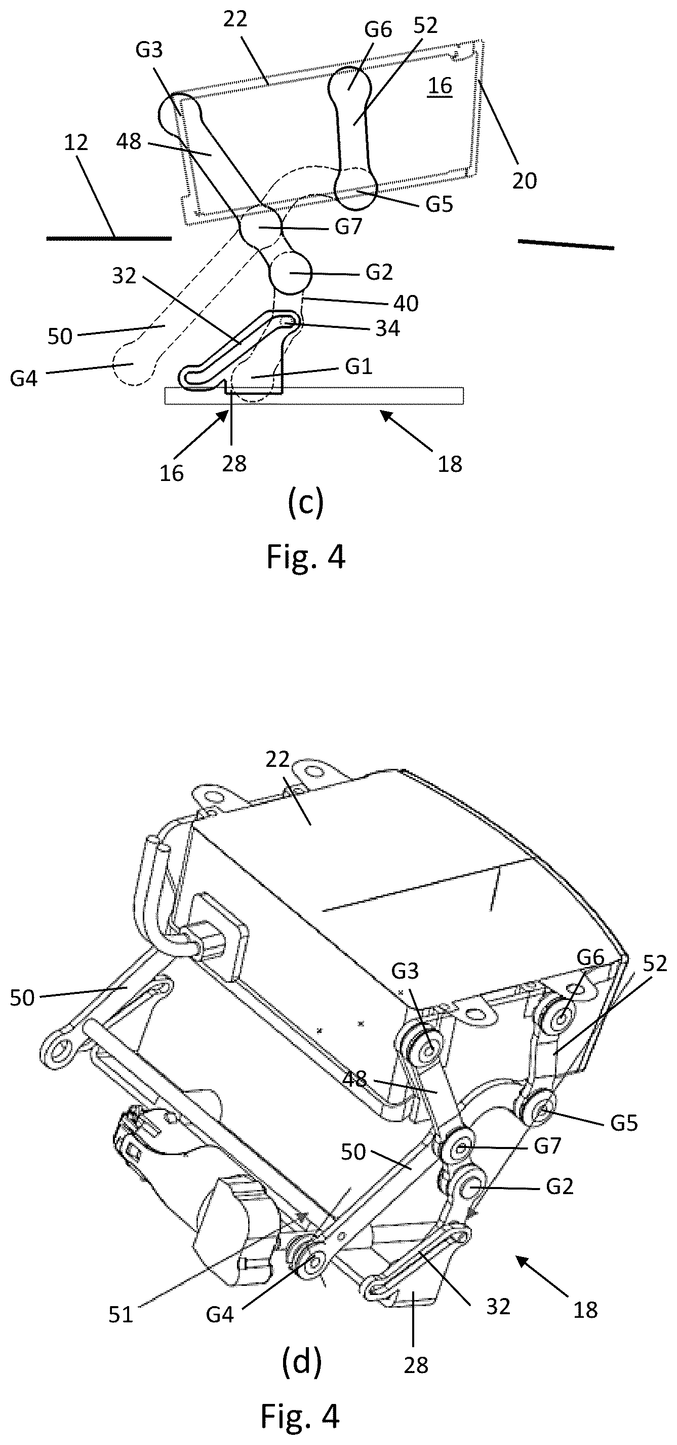 Patent US12496985 Figure 6 – Roof module for forming a vehicle roof