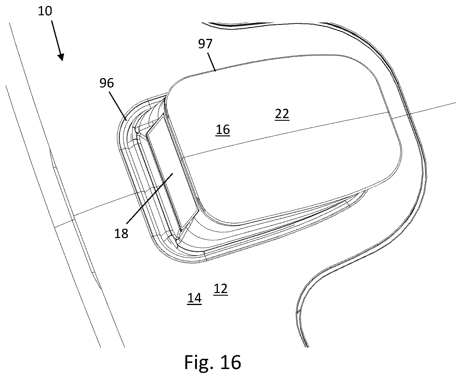 Patent US12496985 Figure 19 – Roof module for forming a vehicle roof