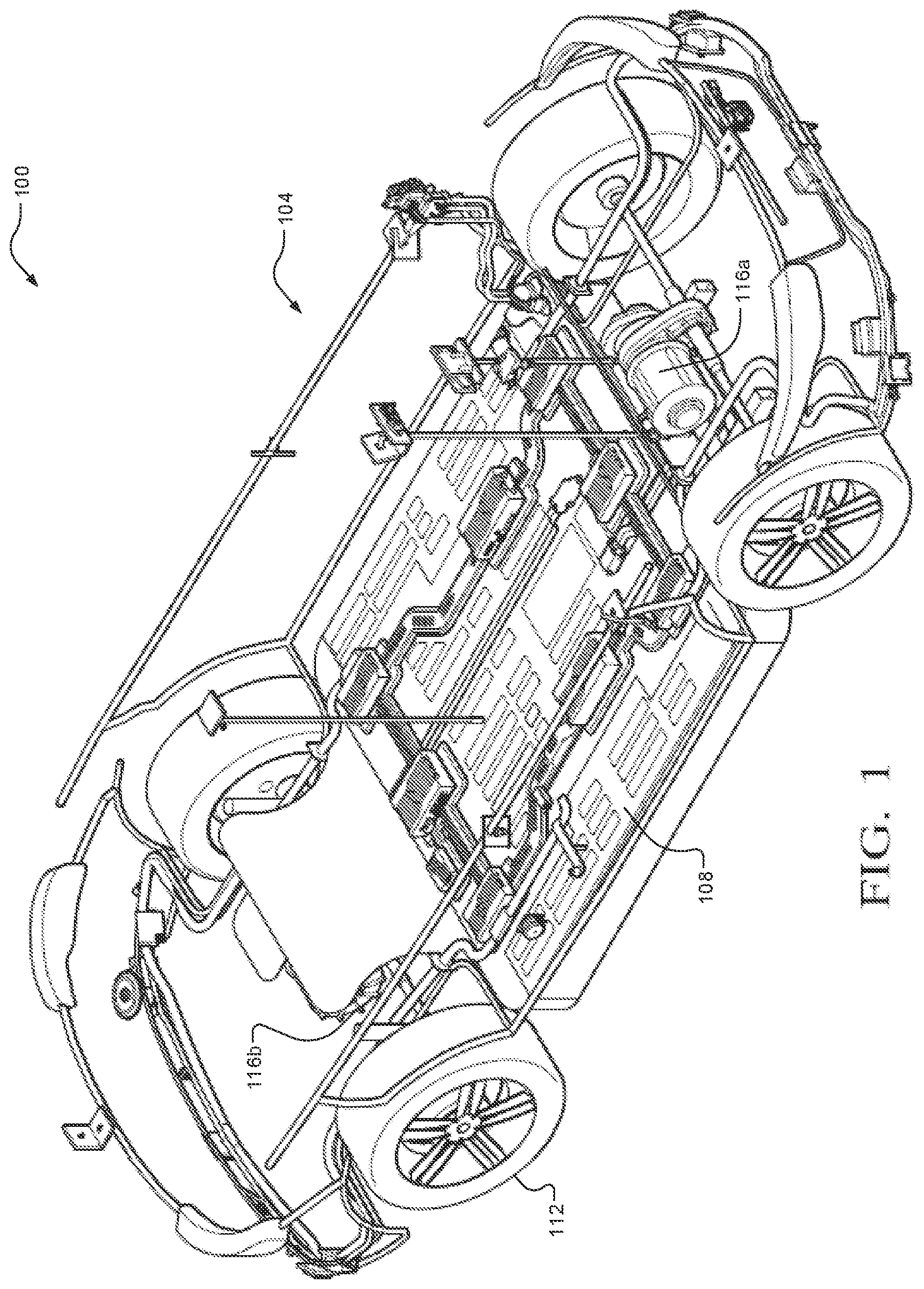 Patent US12496988 Figure 1 – Vehicle electrical interconnection system