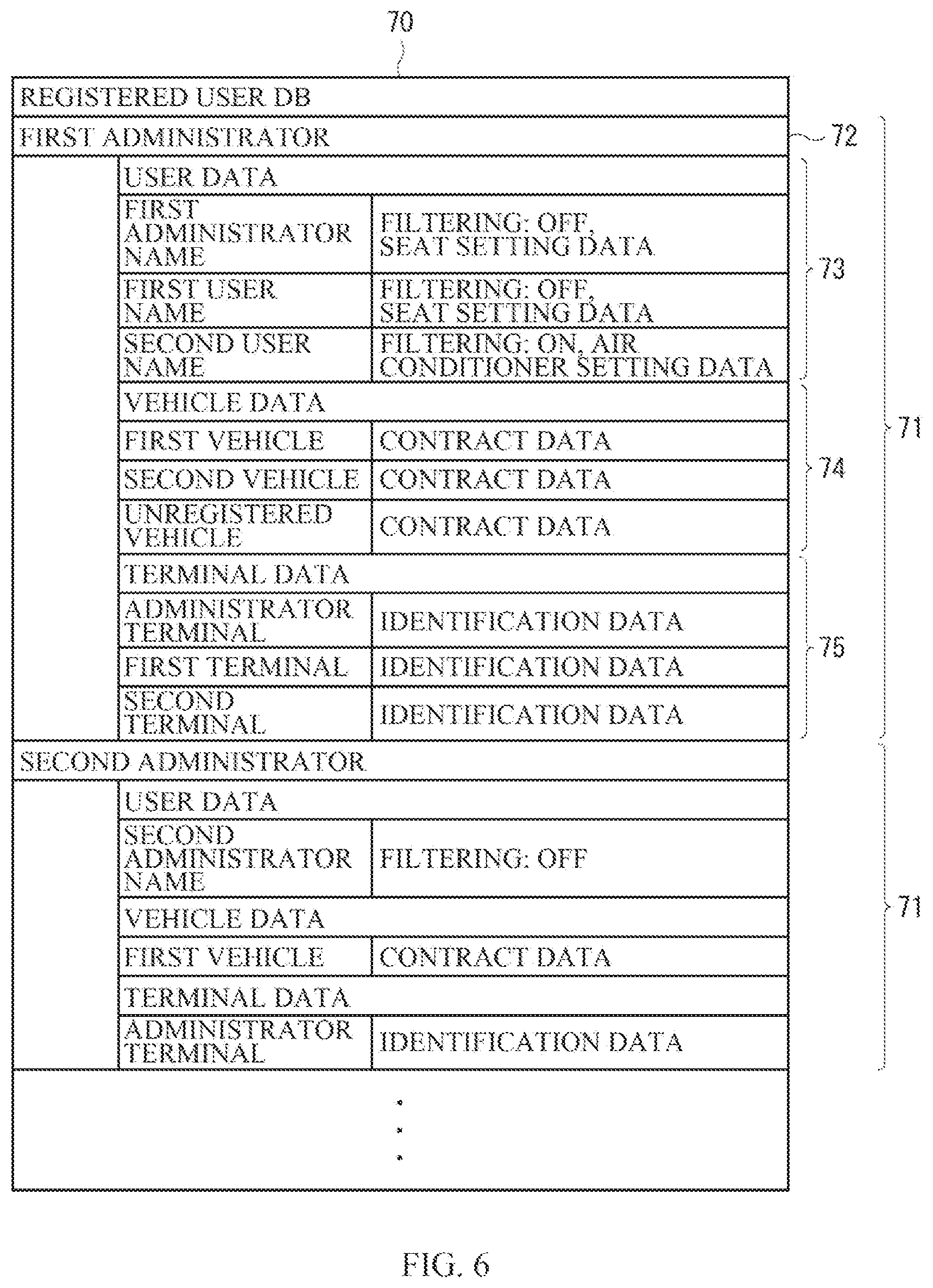 Patent US12496989 Figure 6 – Vehicle external communication control system for terminal in vehicle