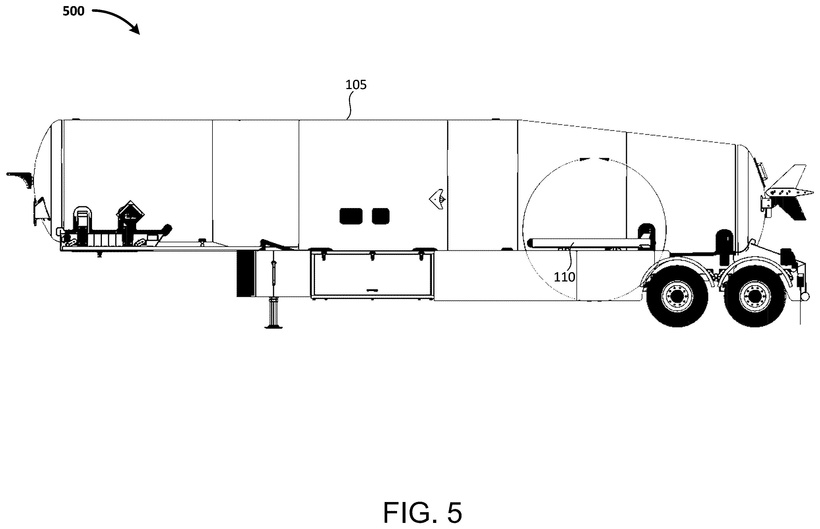 Patent US12496991 Figure 6 – Side mounted air supply for wheel lift independent of vehicle air brake