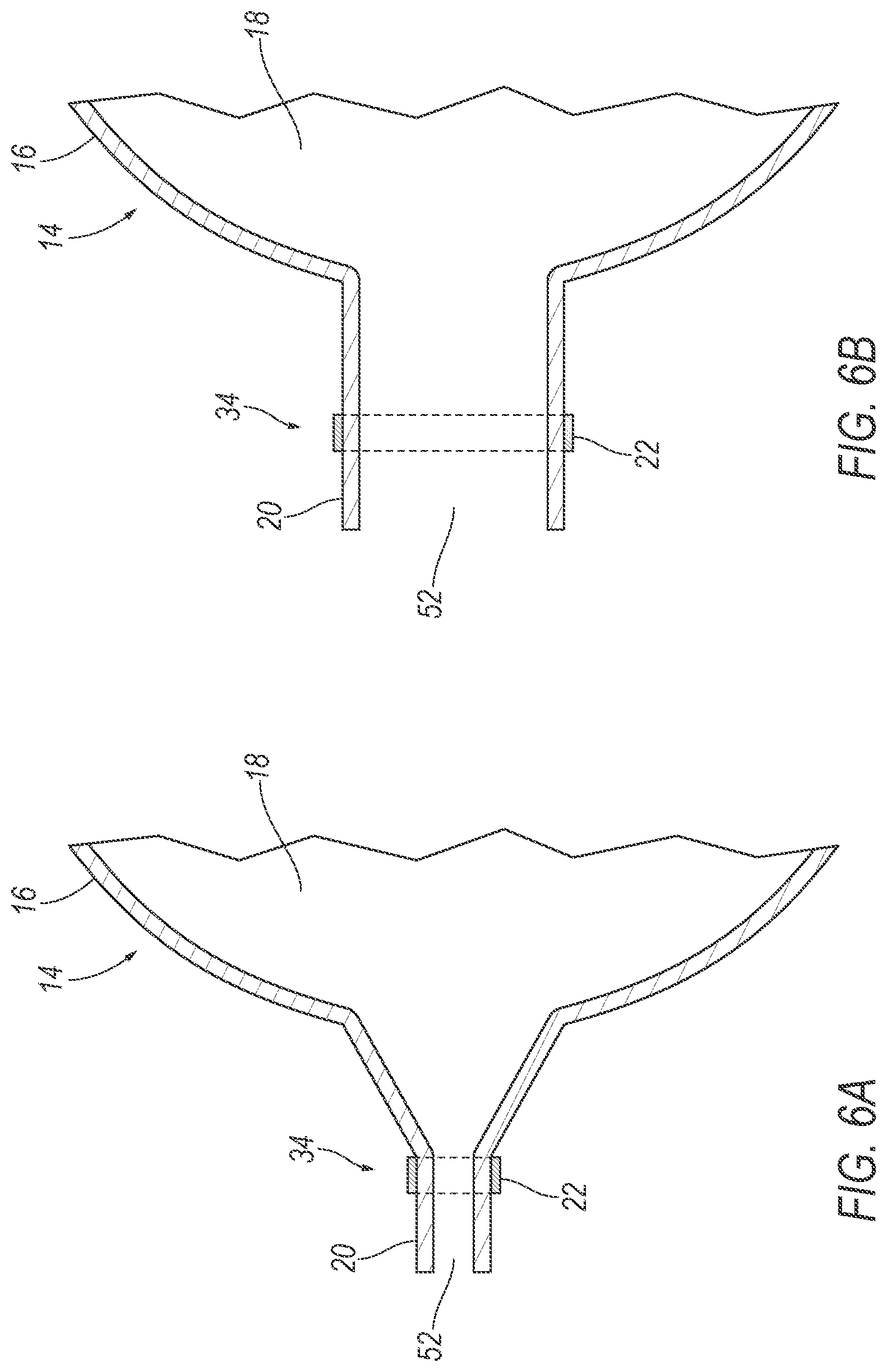 Patent US12496995 Figure 7 – Vehicle airbag with elastic vent assembly