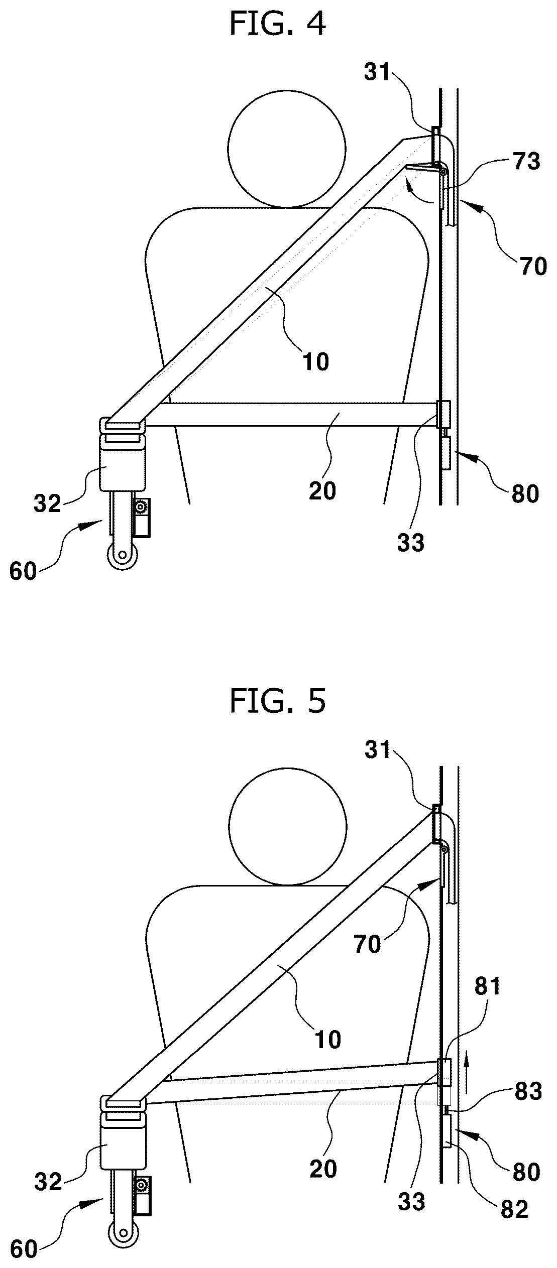Patent US12496997 Figure 4 – System and method for adjusting pressing feeling by seat belt