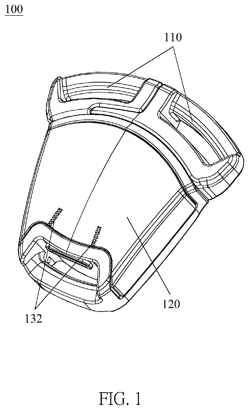 Patent US12496998 Figure 1 – Buckle