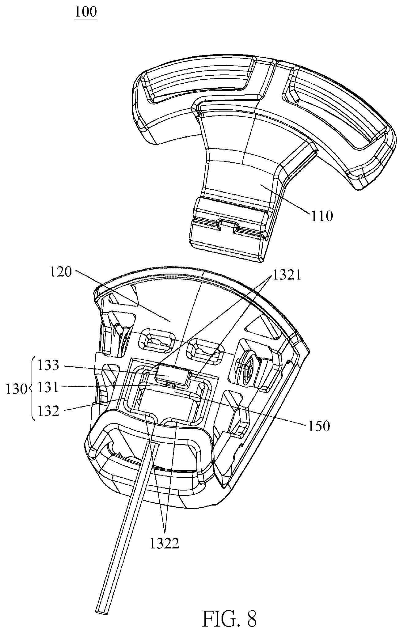 Patent US12496998 Figure 8 – Buckle