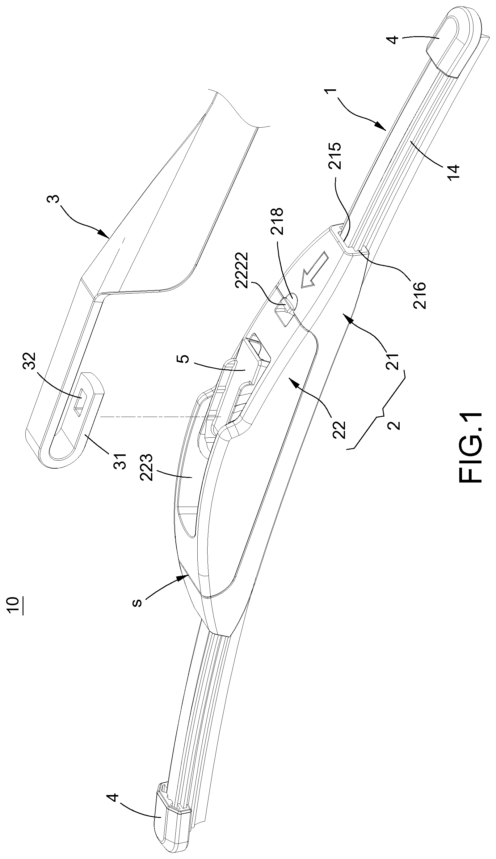 Patent US12497002 — Boneless wiper structure — Figure 1