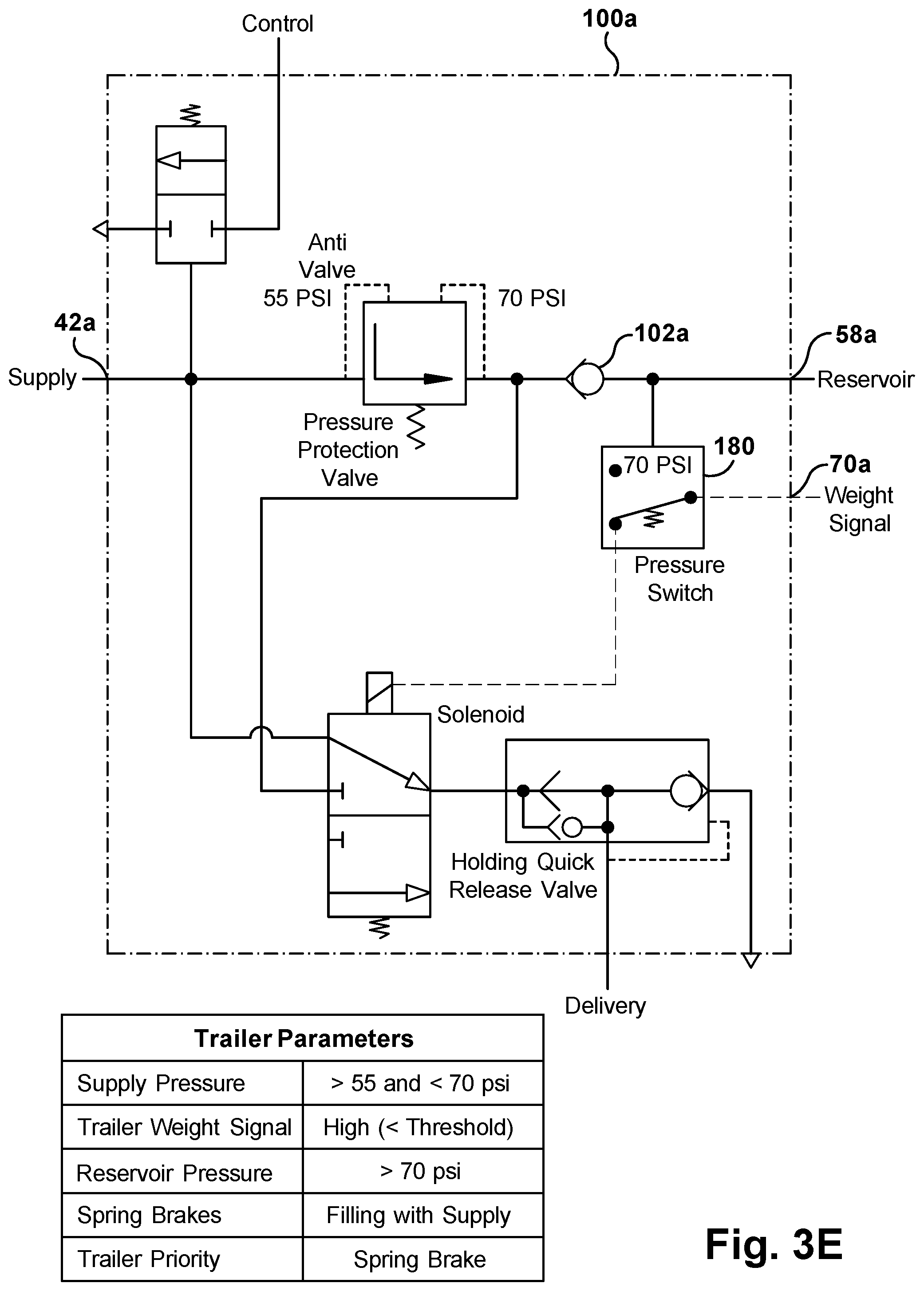 Patent US12497011 Figure 16 – Trailer spring brake valve and method of operating the same to determine type of brake priority