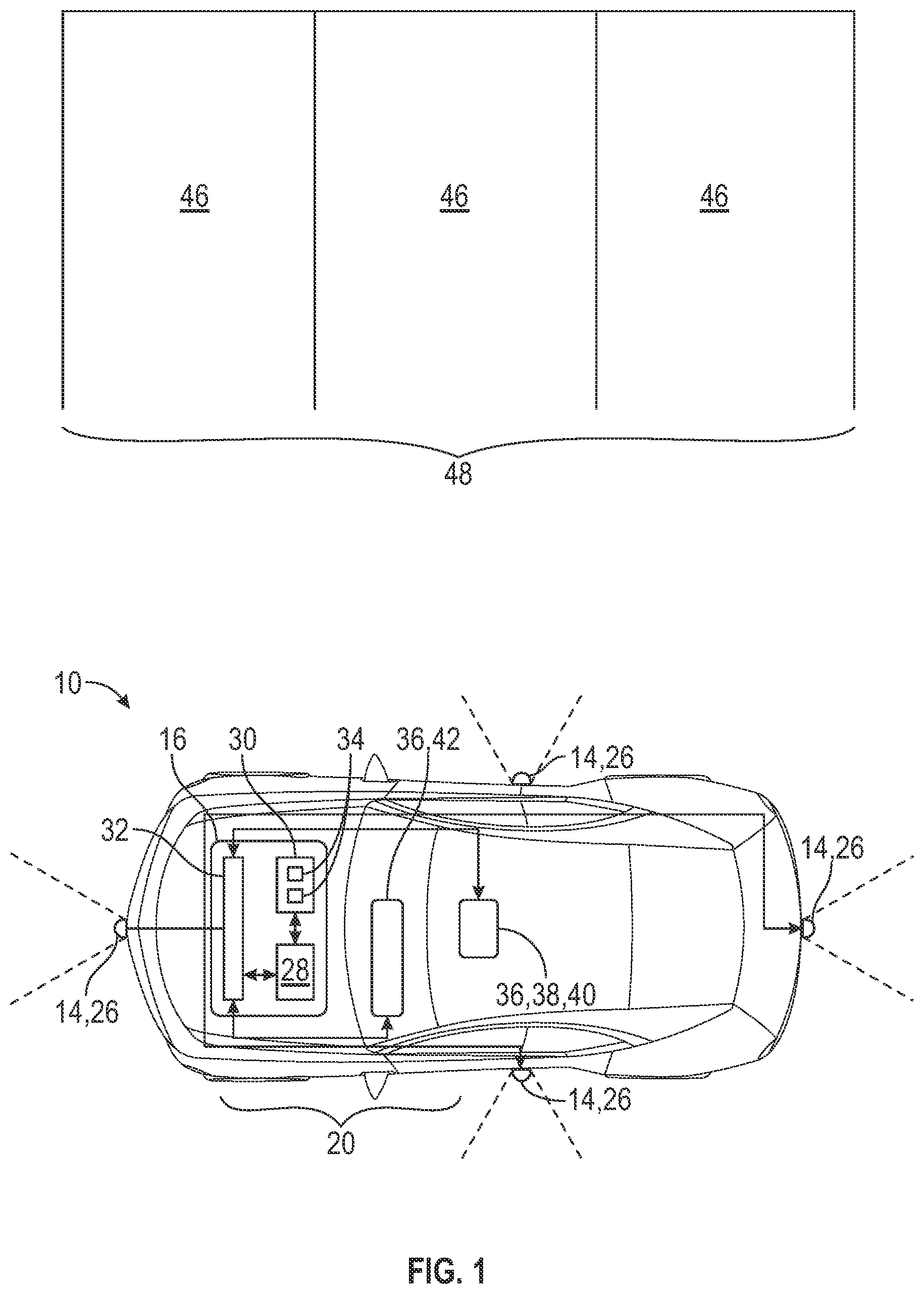 Patent US12497026 — Augmented reality assisted parking with driver-in-loop selections and alignments of feature point vicinities — Figure 1