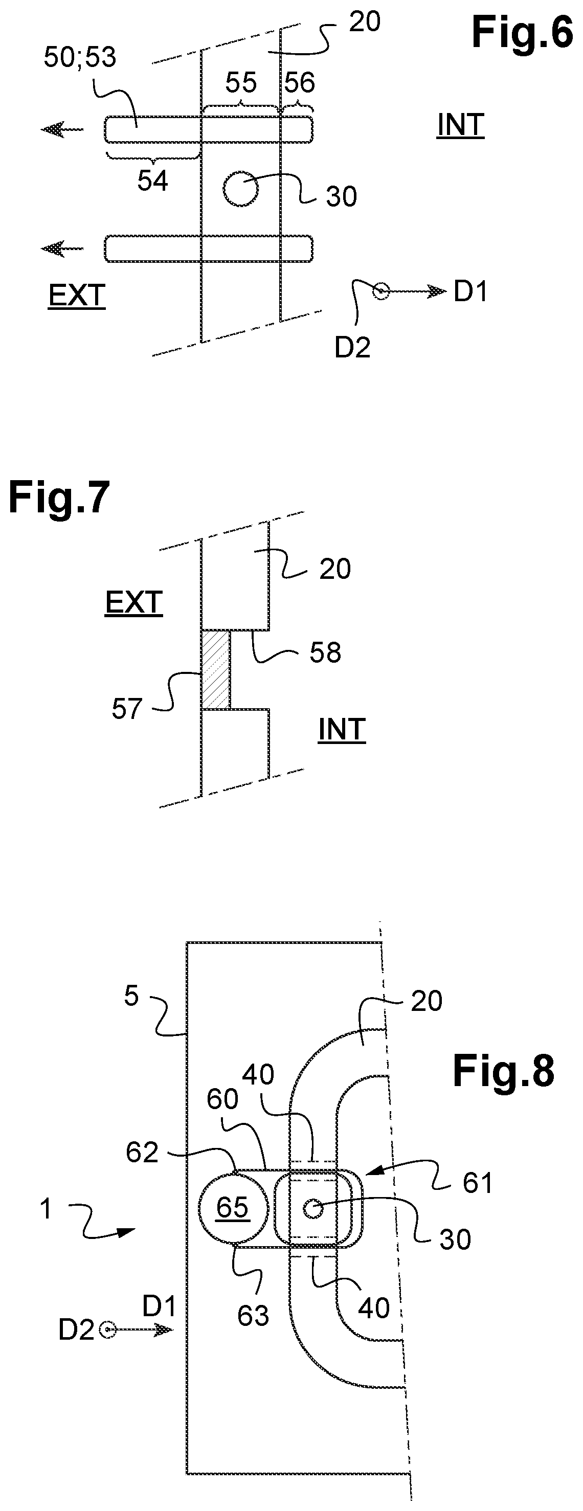 Patent US12497154 Figure 3 – Assembly having two elements assembled by a glue joint provided with blocked tunnels, vehicle comprising such an assembly and methods for securing and detaching such an assembly