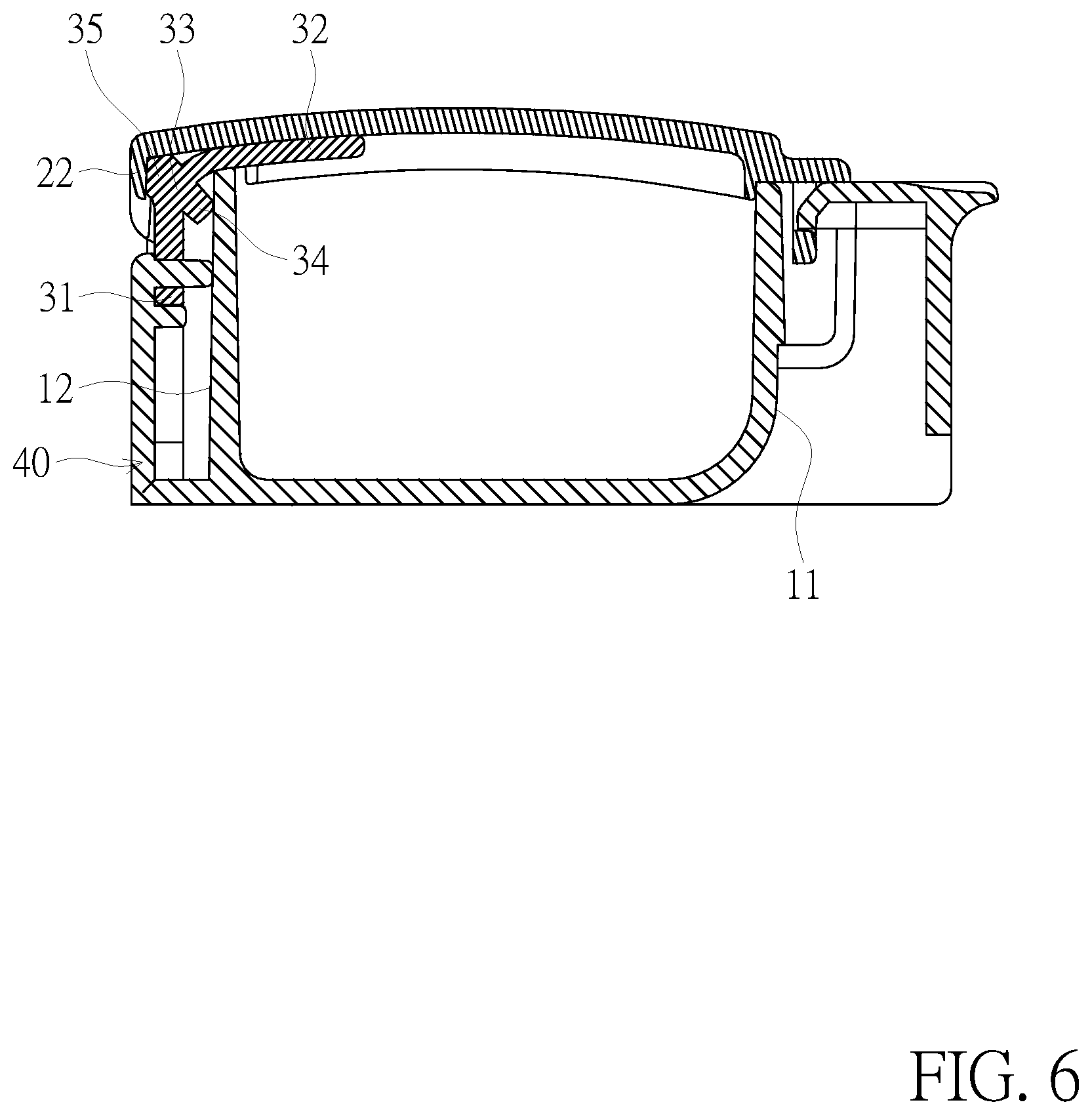 Patent US12497217 Figure 6 – Pill container
