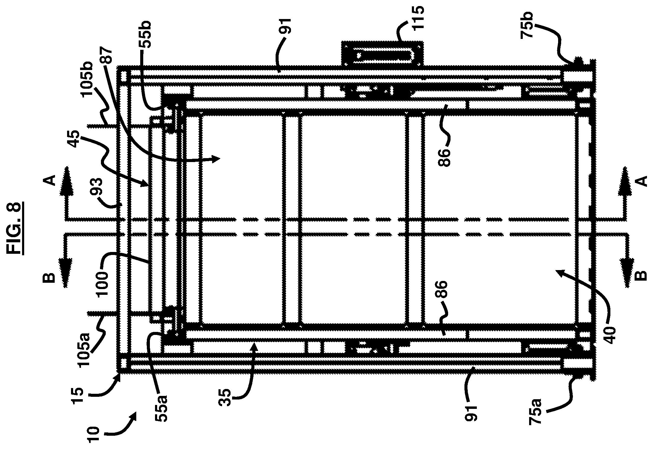 Patent US12497235 Figure 8 – Sliding tilt loader