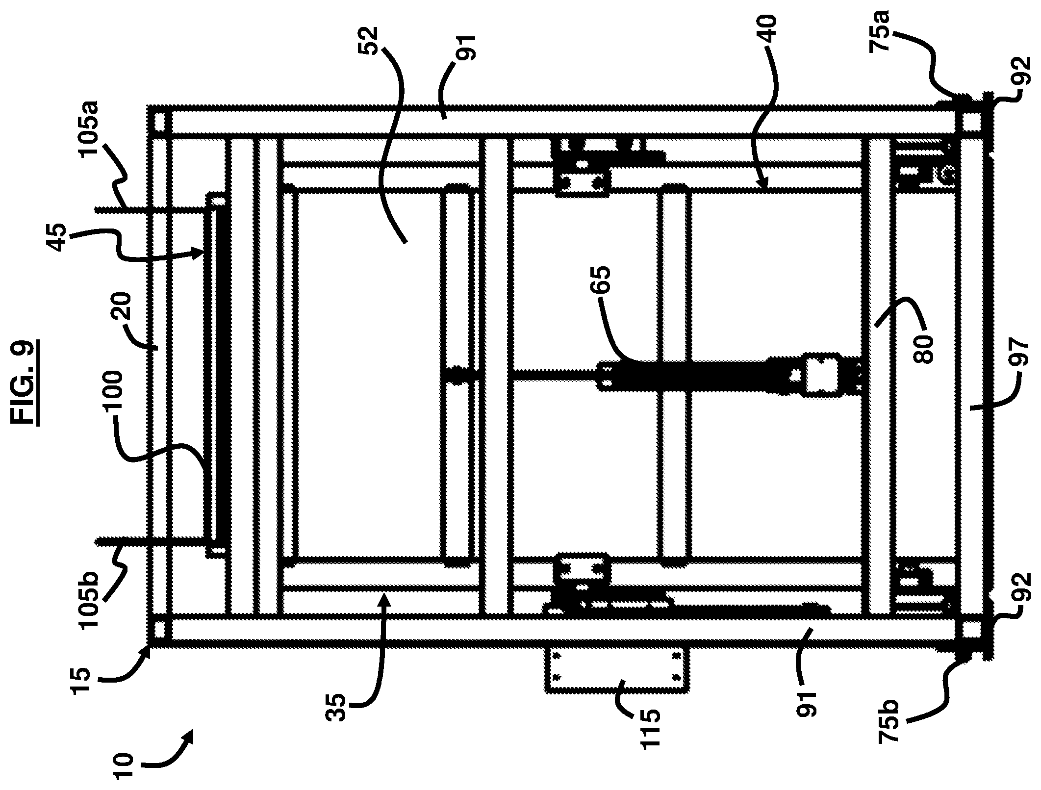 Patent US12497235 Figure 9 – Sliding tilt loader