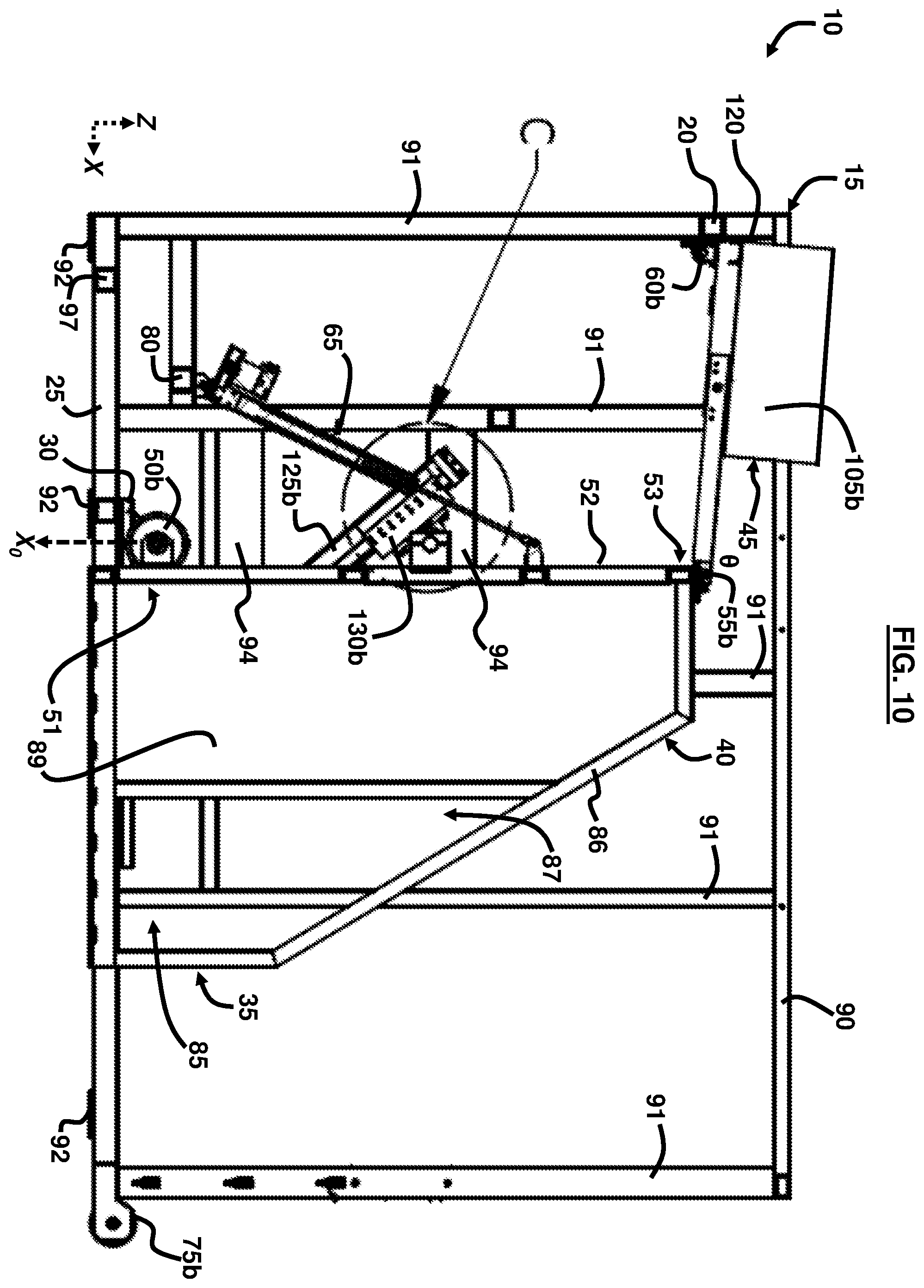 Patent US12497235 Figure 10 – Sliding tilt loader