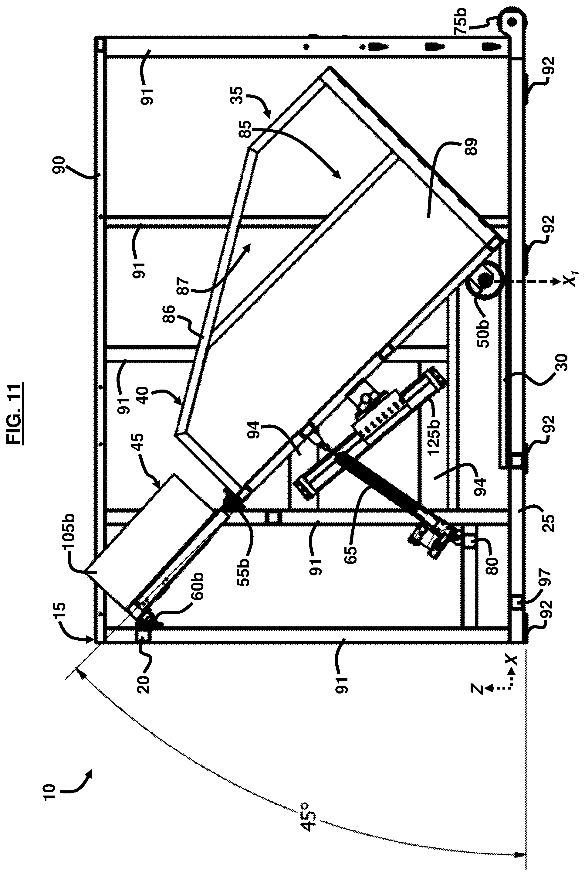 Patent US12497235 Figure 11 – Sliding tilt loader