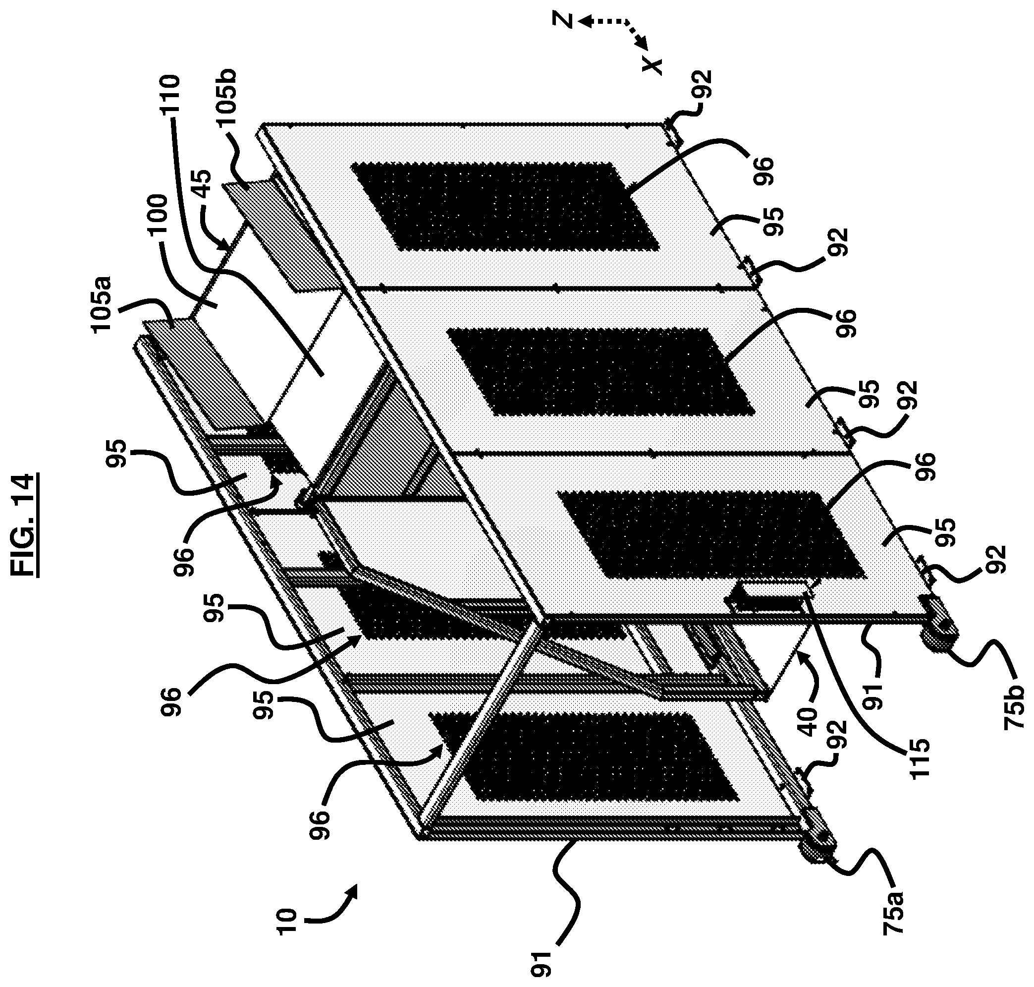 Patent US12497235 Figure 14 – Sliding tilt loader