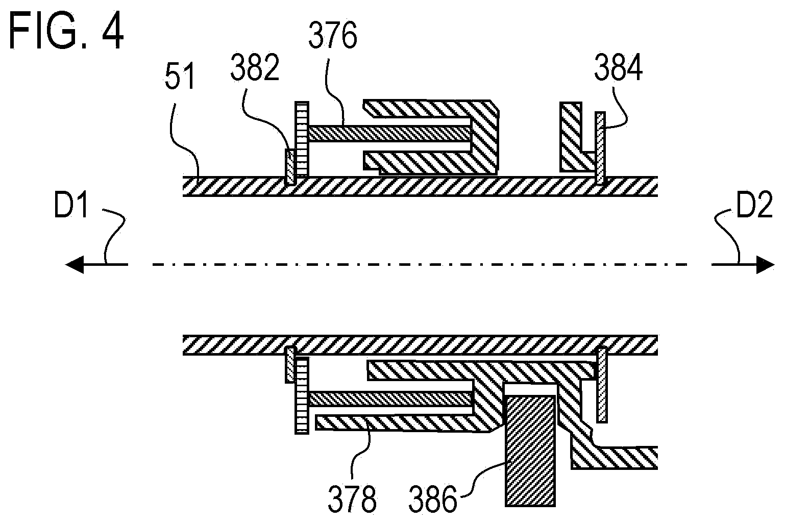 Patent US12497255 Figure 4 – Conveying apparatus and recording device