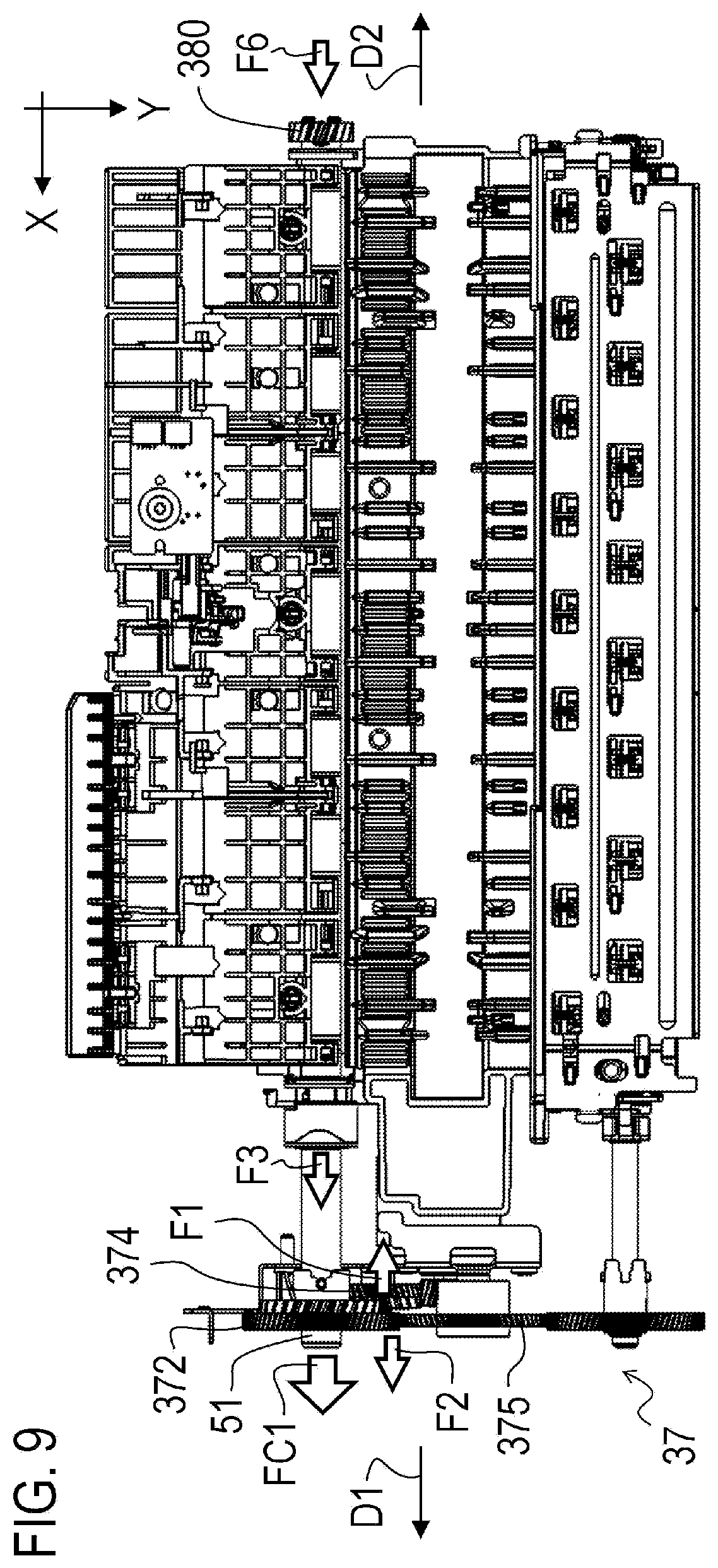 Patent US12497255 Figure 9 – Conveying apparatus and recording device